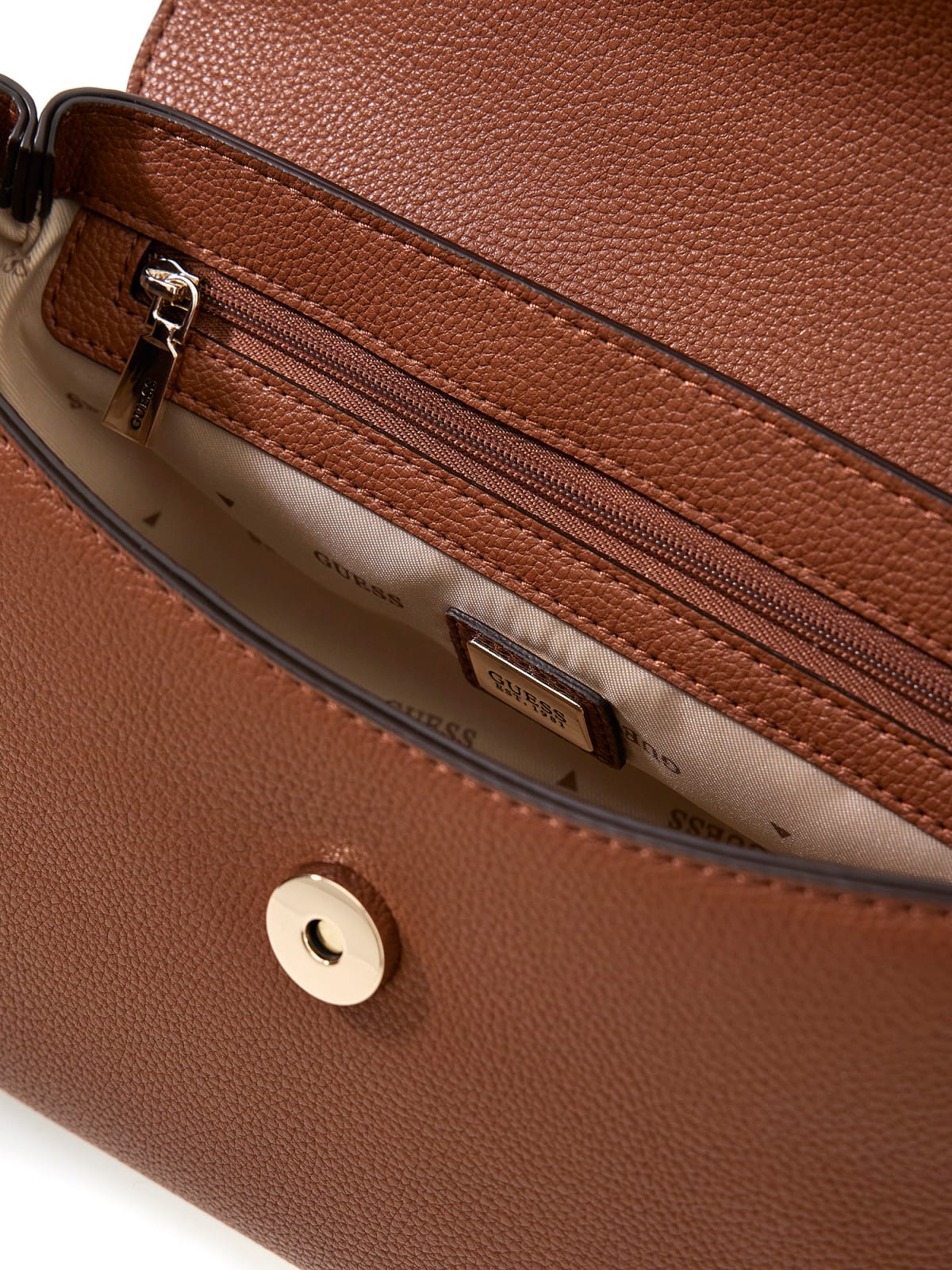 Guess Handväska Evie cognac