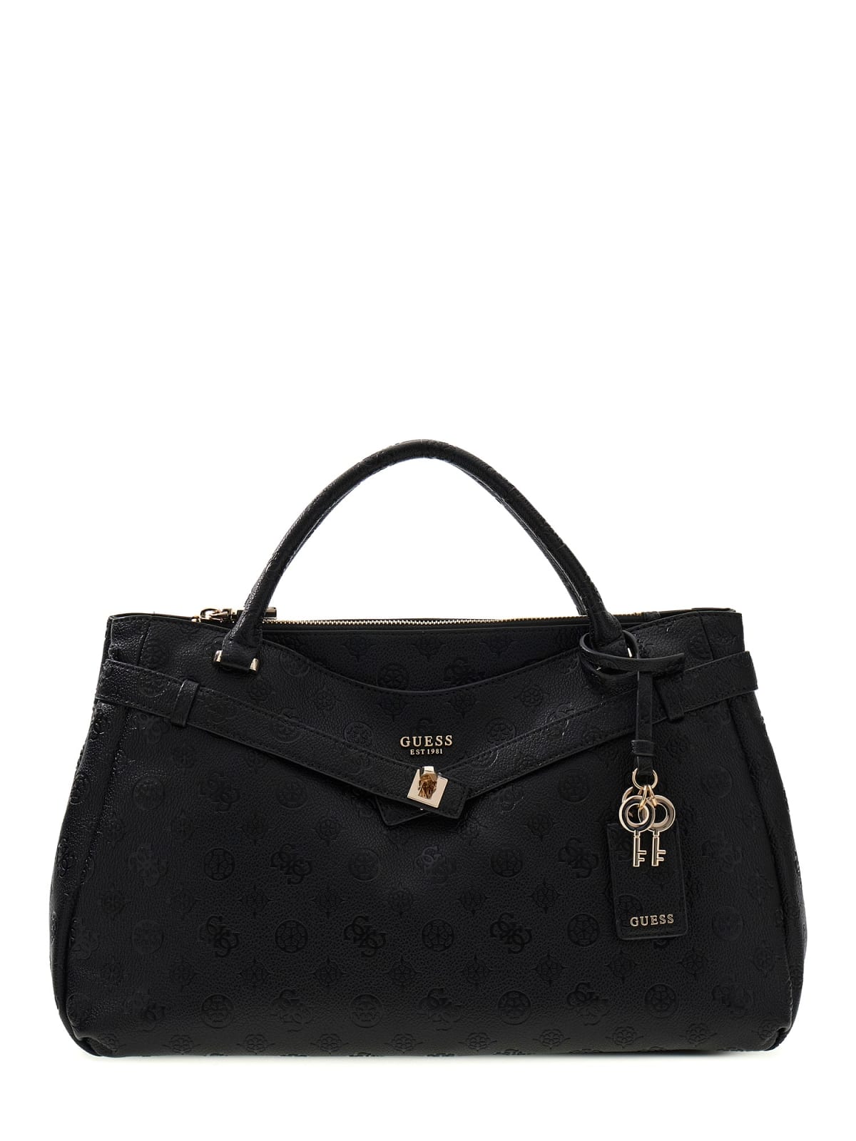 Guess Handbag Ella Logo svart