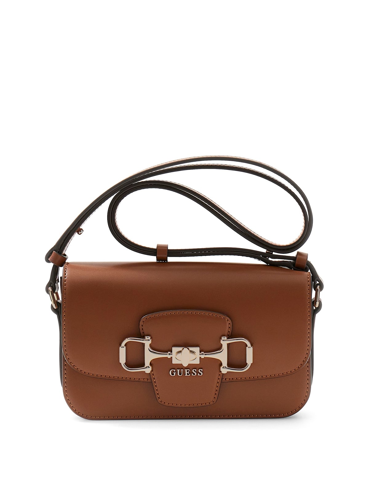 Guess Crossbody flap Janie cognac