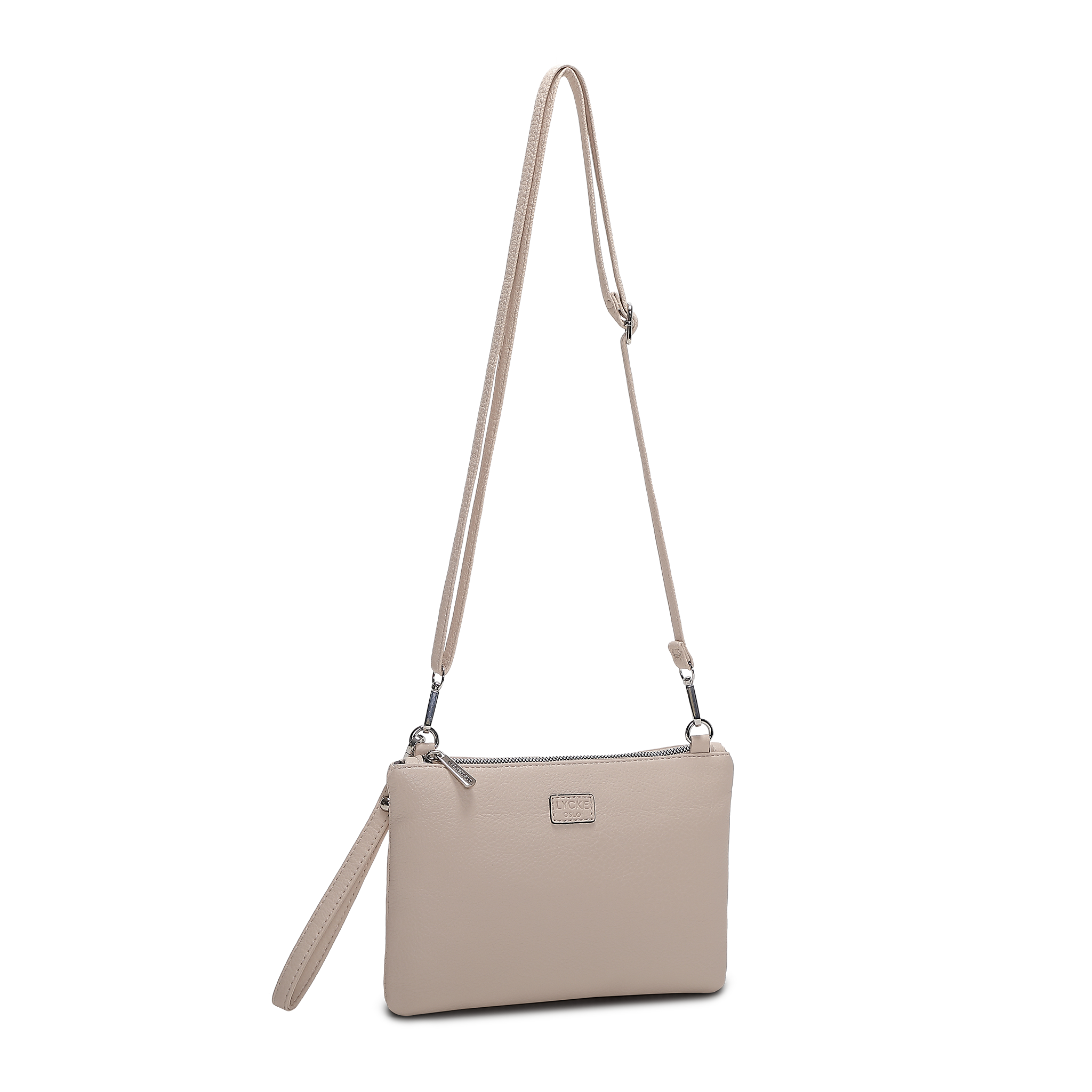 Lycke Clutch/axelväska Nora beige