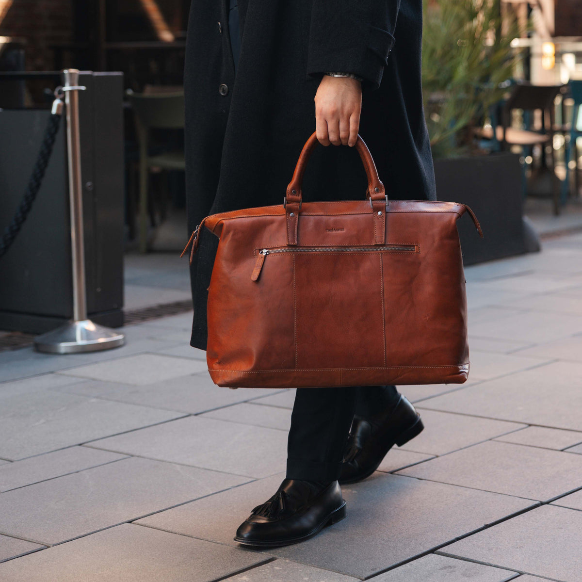 The Monte Weekendbag cognac