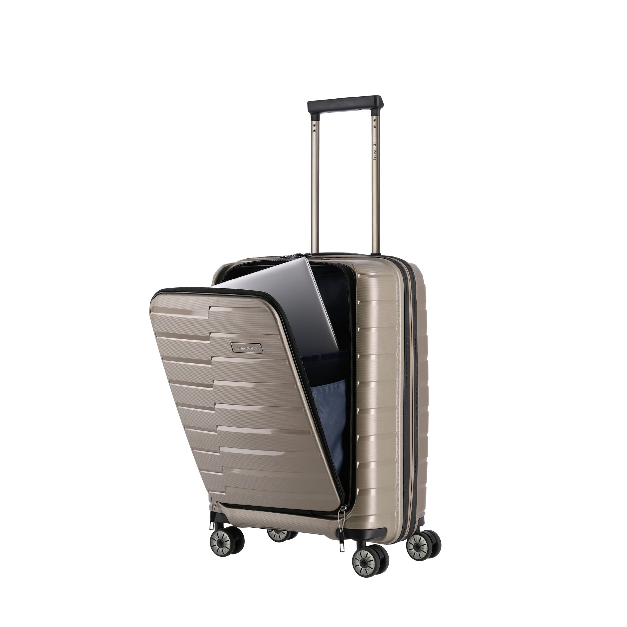 Travelite Air Base med frontficka 55 cm champagne
