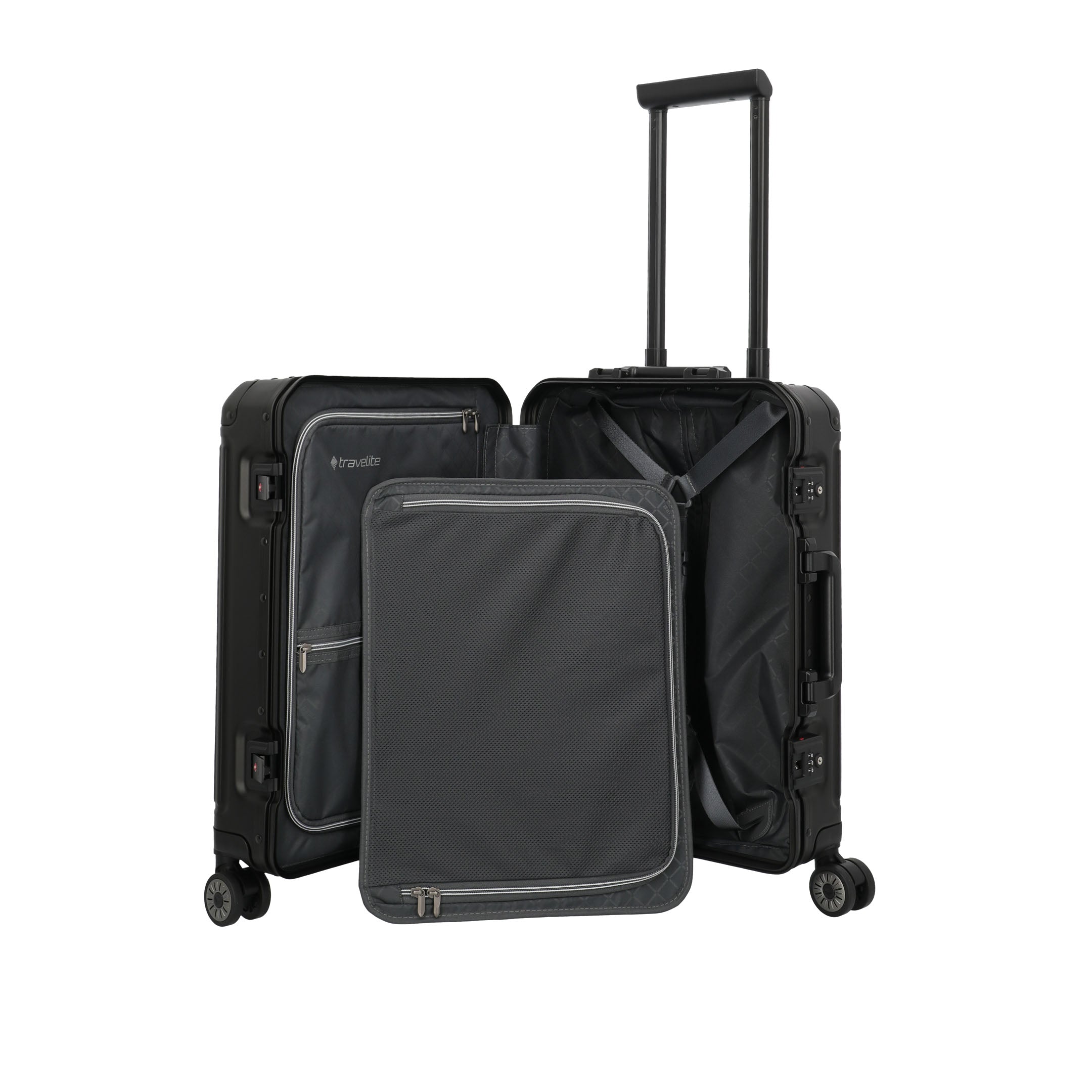 Travelite Next 2.0 S aluminium svart
