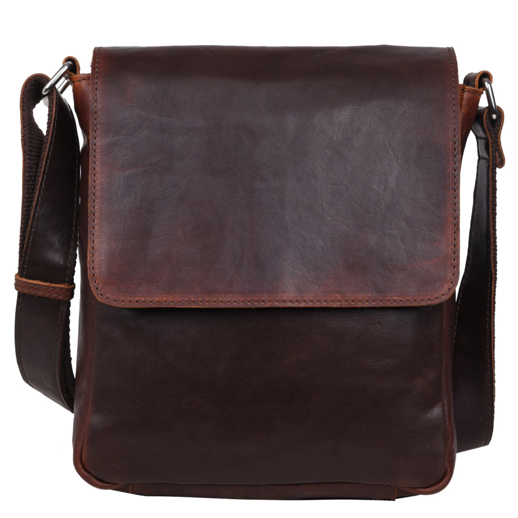 ADAX Crossbody Julian mörkbrun