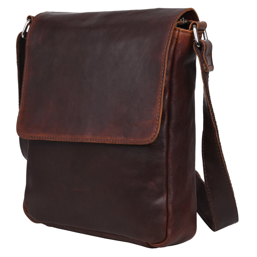ADAX Crossbody Julian mörkbrun