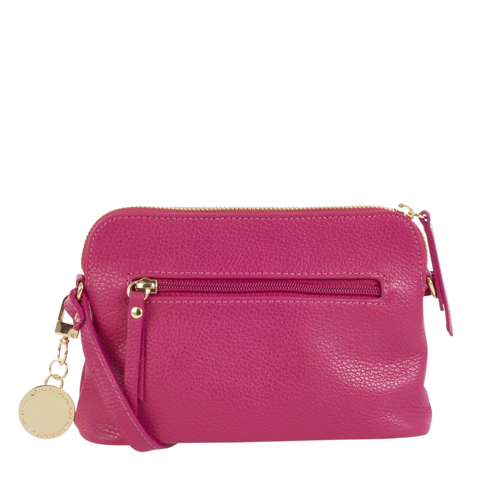 Ulrika Design Crosbody skinn cerise