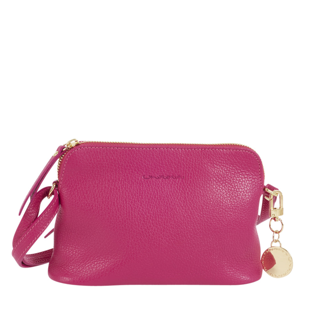 Ulrika Design Crosbody skinn cerise