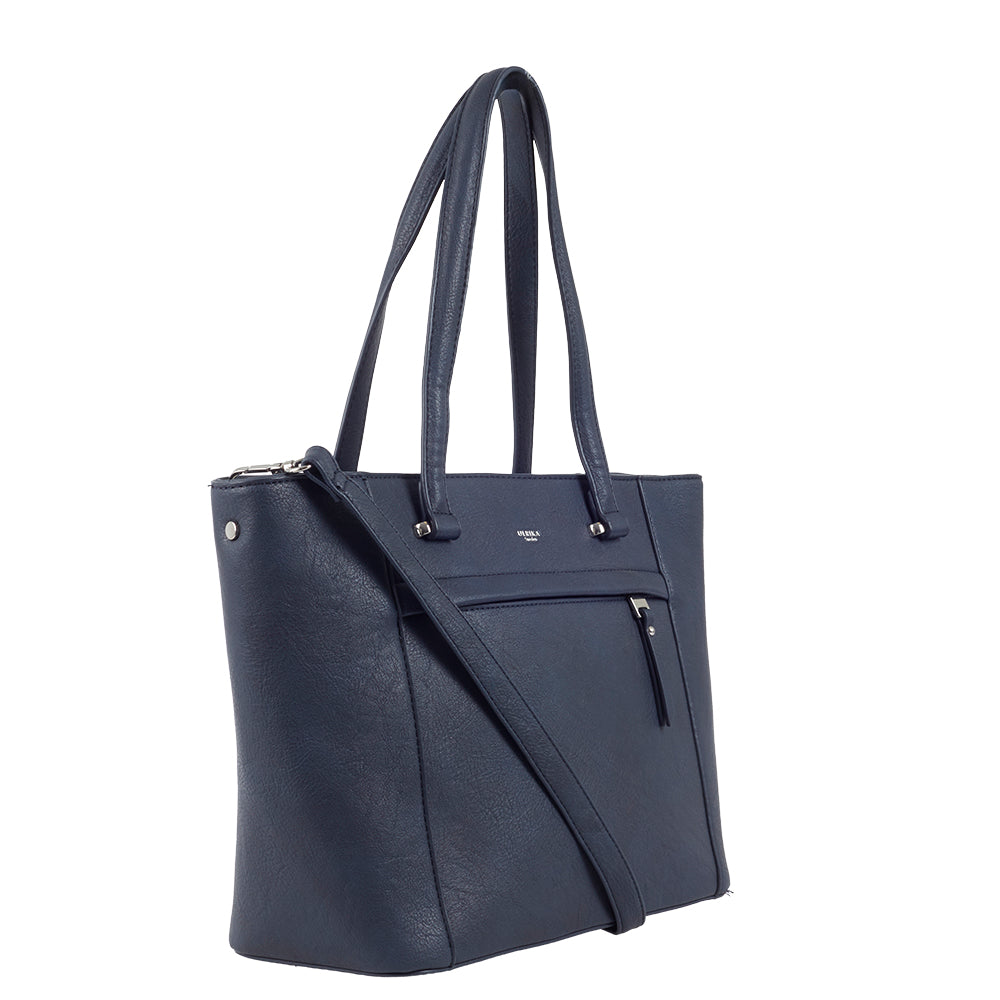 Ulrika Design Handväska 2 in 1 marinblå