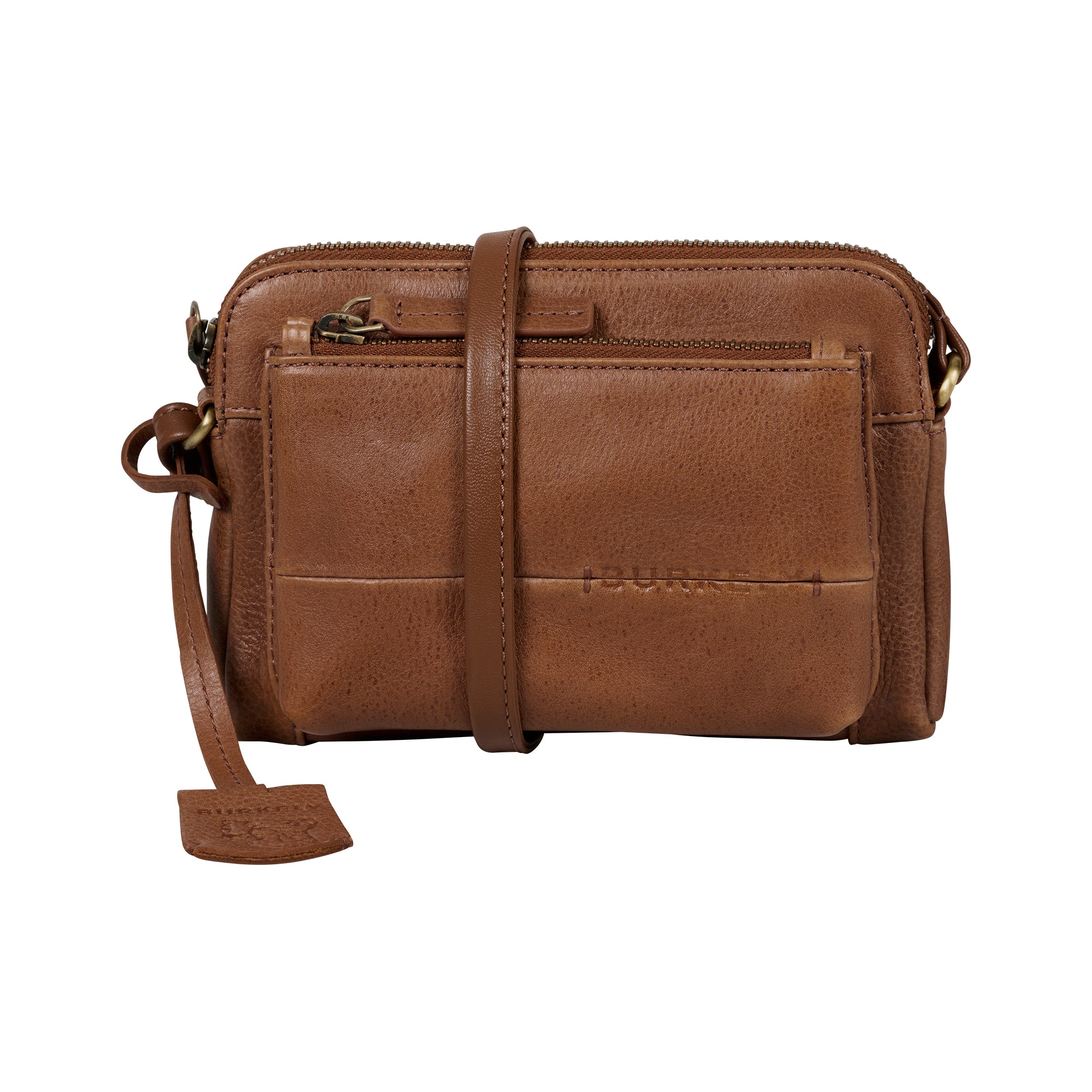 Burkely Doublepocket minibag brun