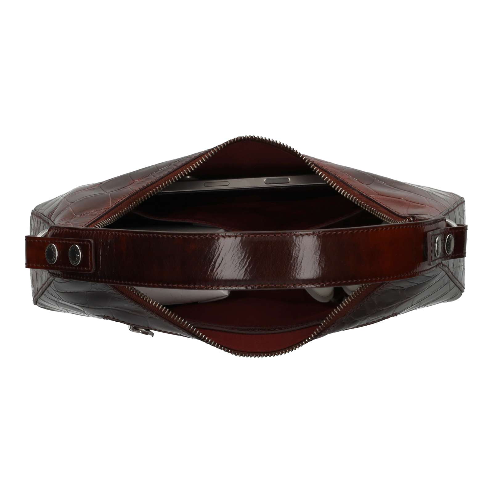 Burkely Axelväska Cool Colbie croco burgundy