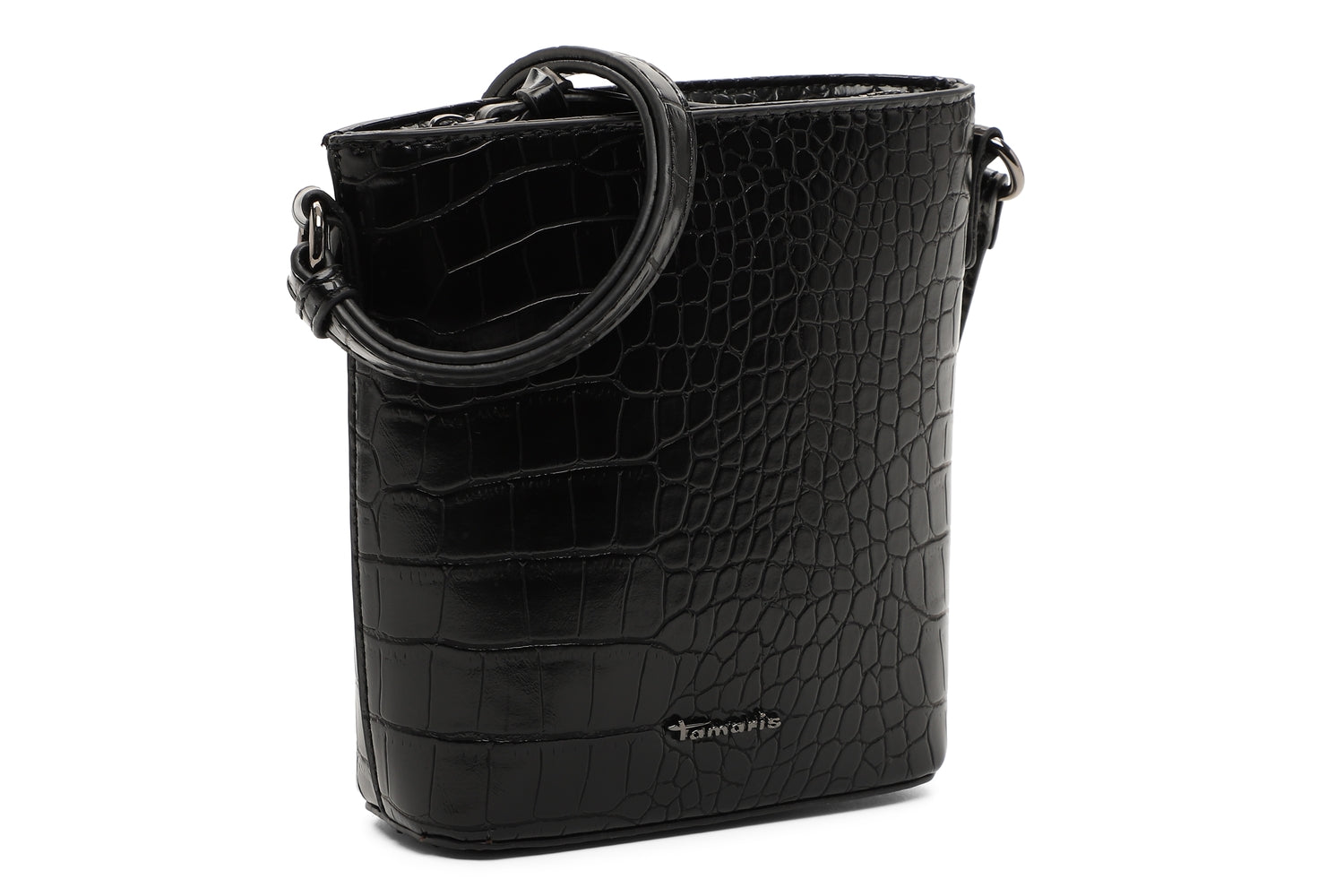 Tamaris Crossbody Alessia croco svart