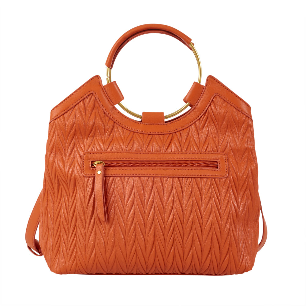 Ulrika Design Crossbody Wrinkels orange