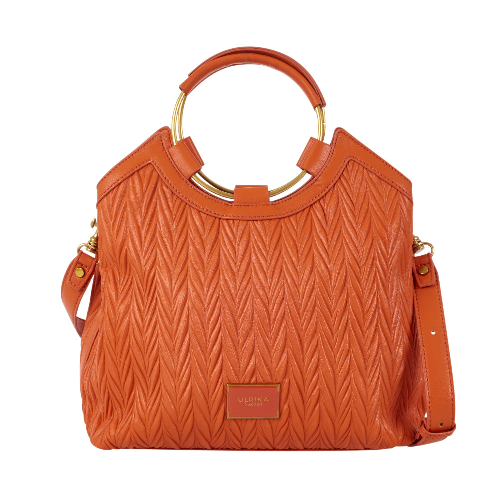 Ulrika Design Crossbody Wrinkels orange