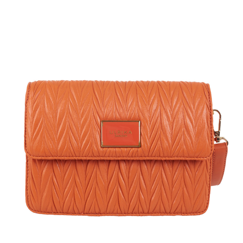 Ulrika Design Crossbody Wrinkels orange