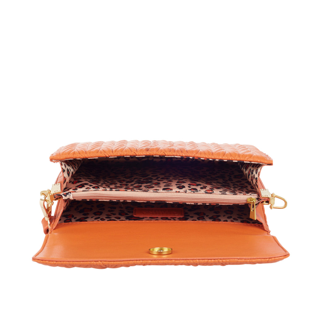 Ulrika Design Crossbody Wrinkels orange