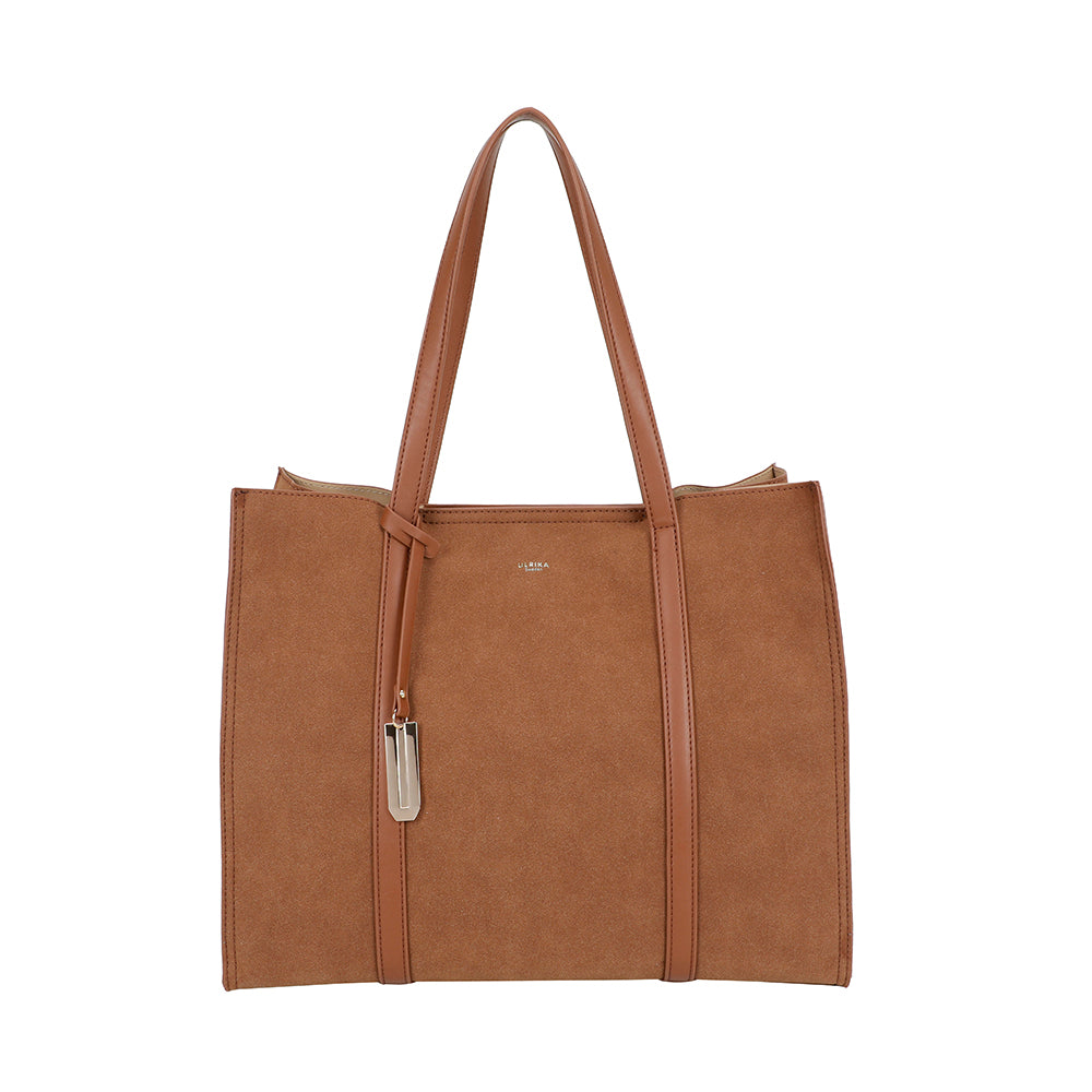 Ulrika Design Tote Gold Bar brun