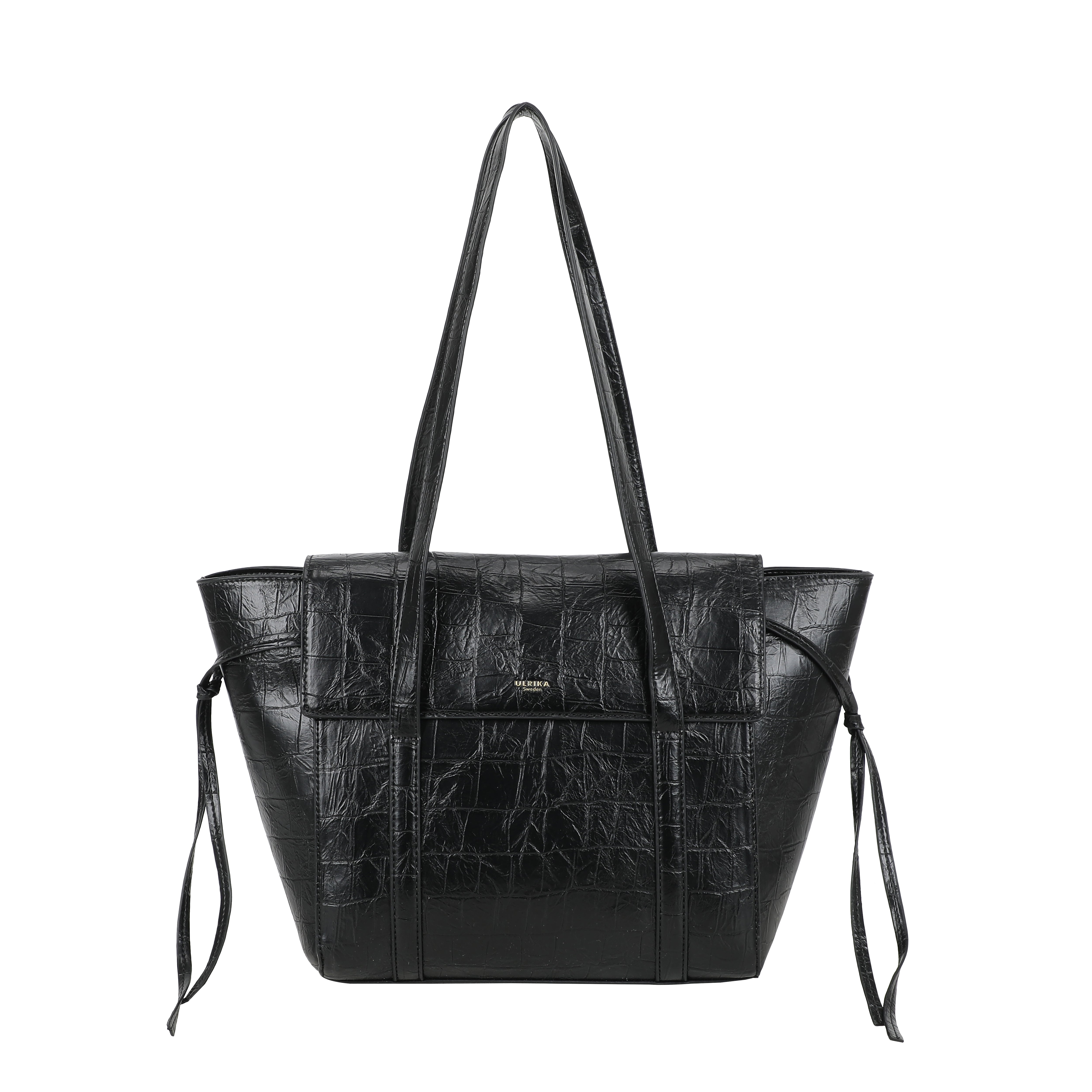 Ulrika Design Tote Croco svart