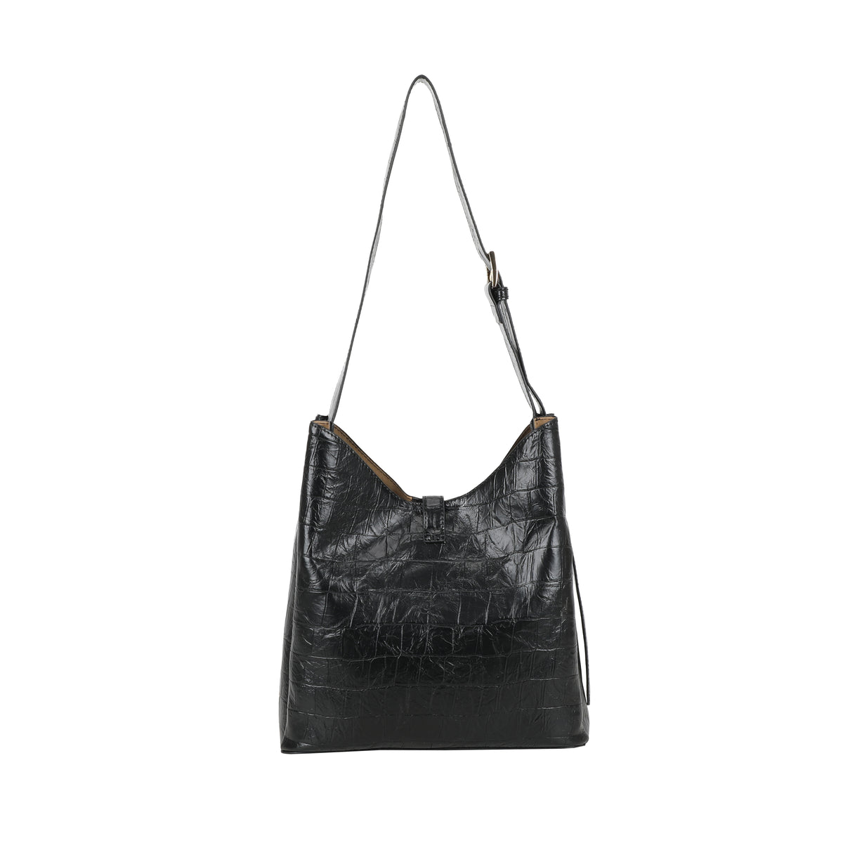 Ulrika Design Bucketbag Croco svart
