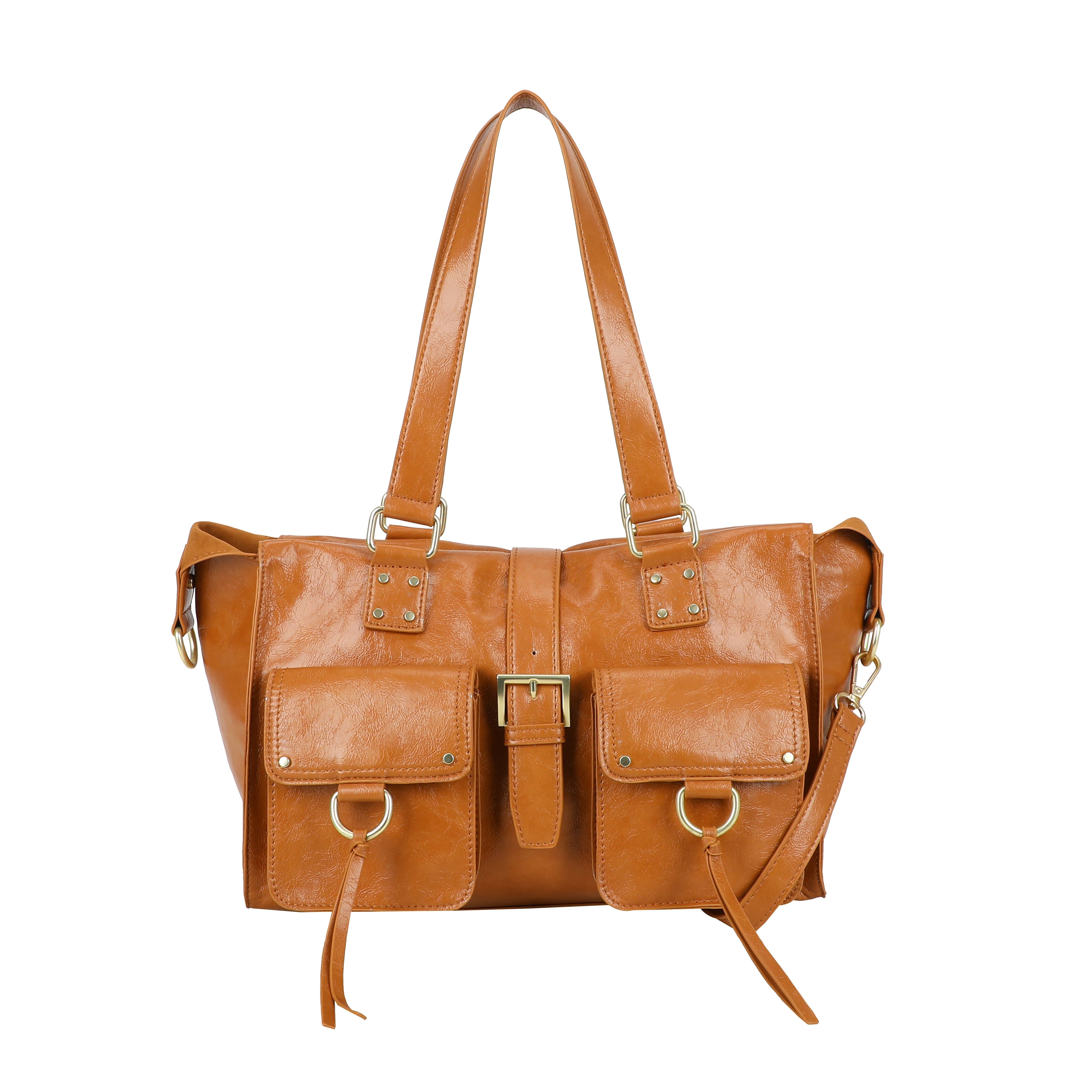 Ulrika Design Handväska Shine cognac