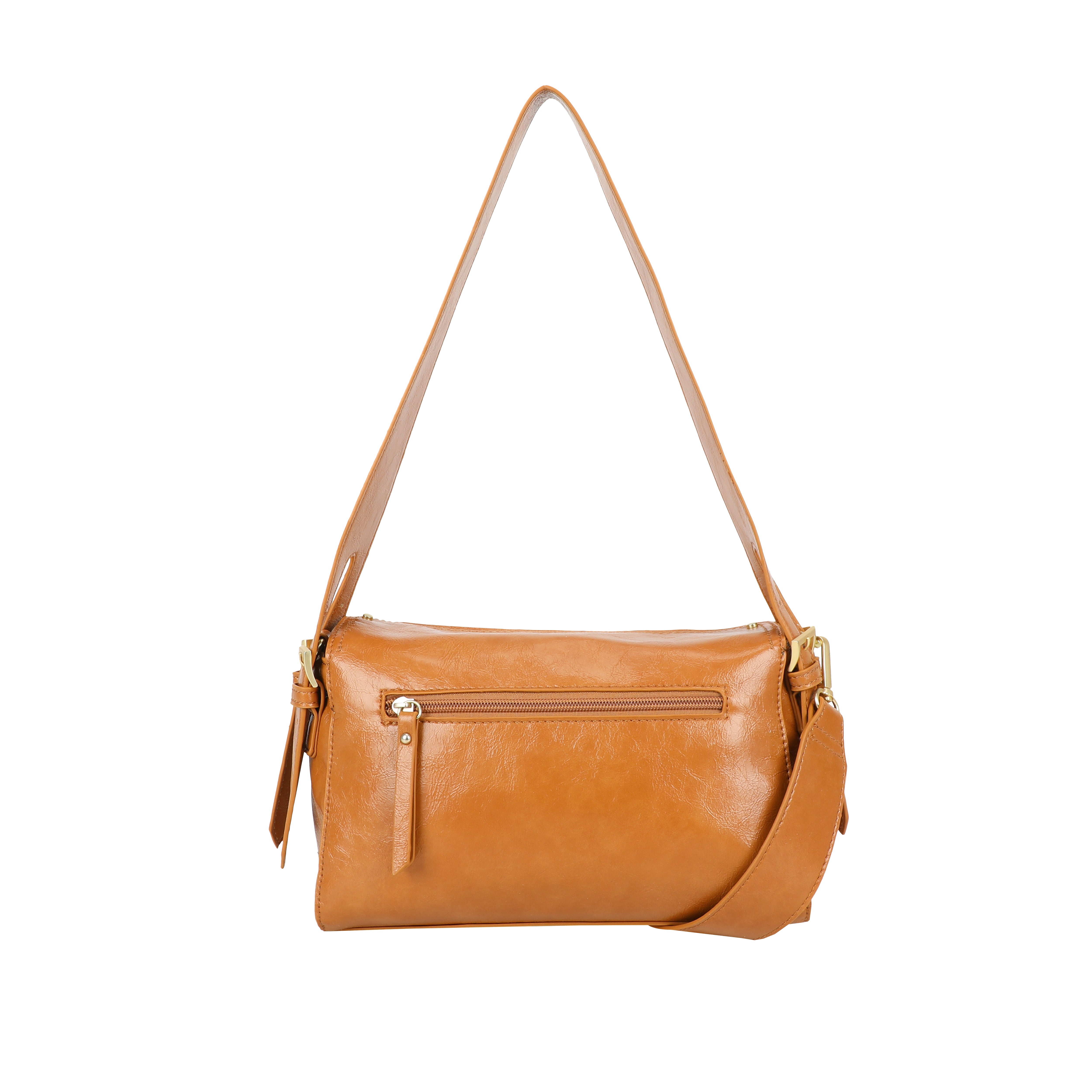 Ulrika Design Axelväska Shine cognac