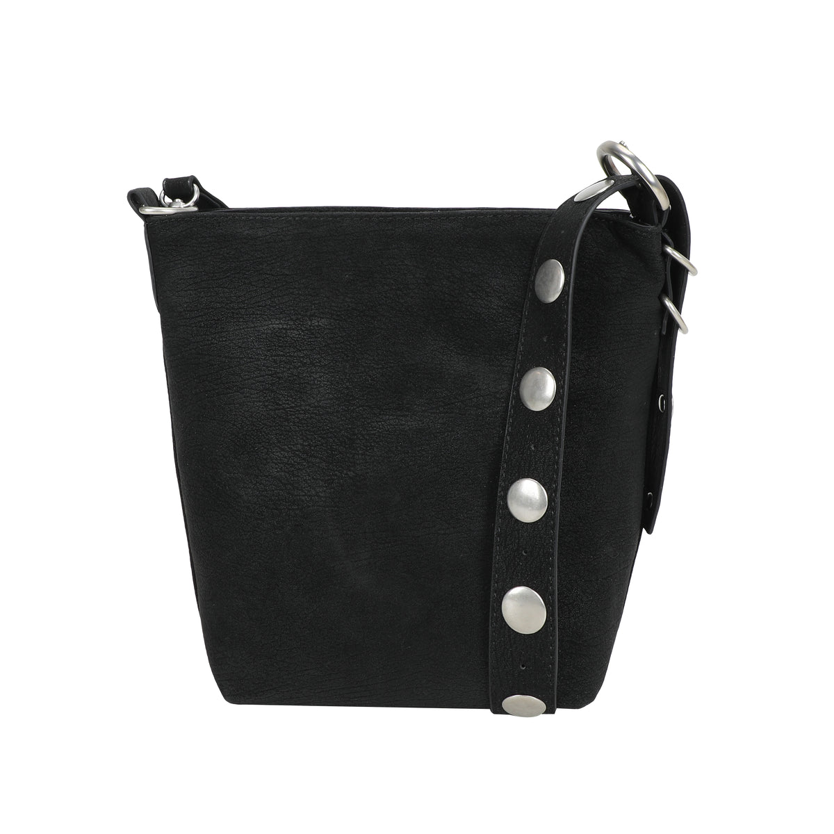Ulrika Design Axelväska Suede stuts svart
