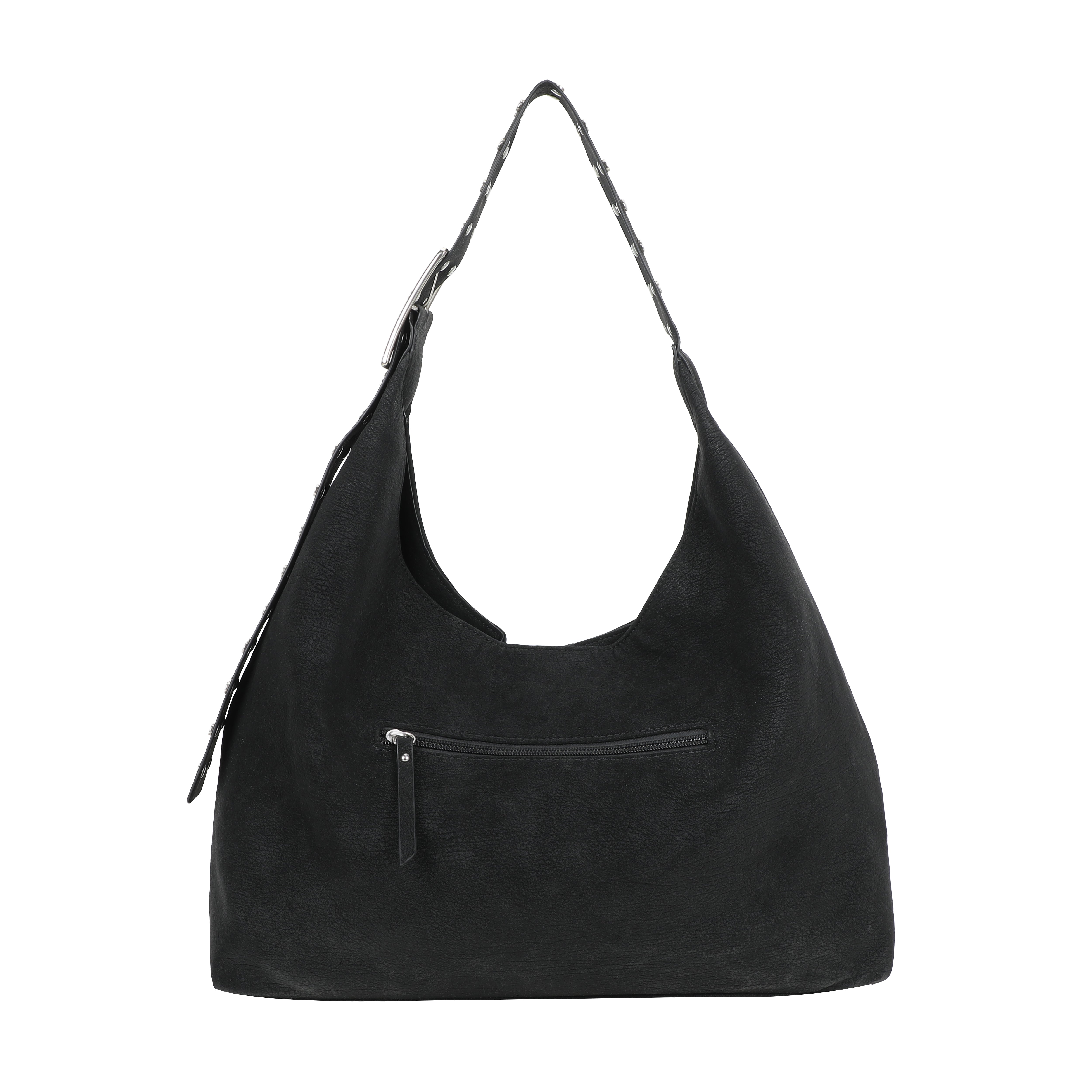 Ulrika Design Handbag Suede stuts svart