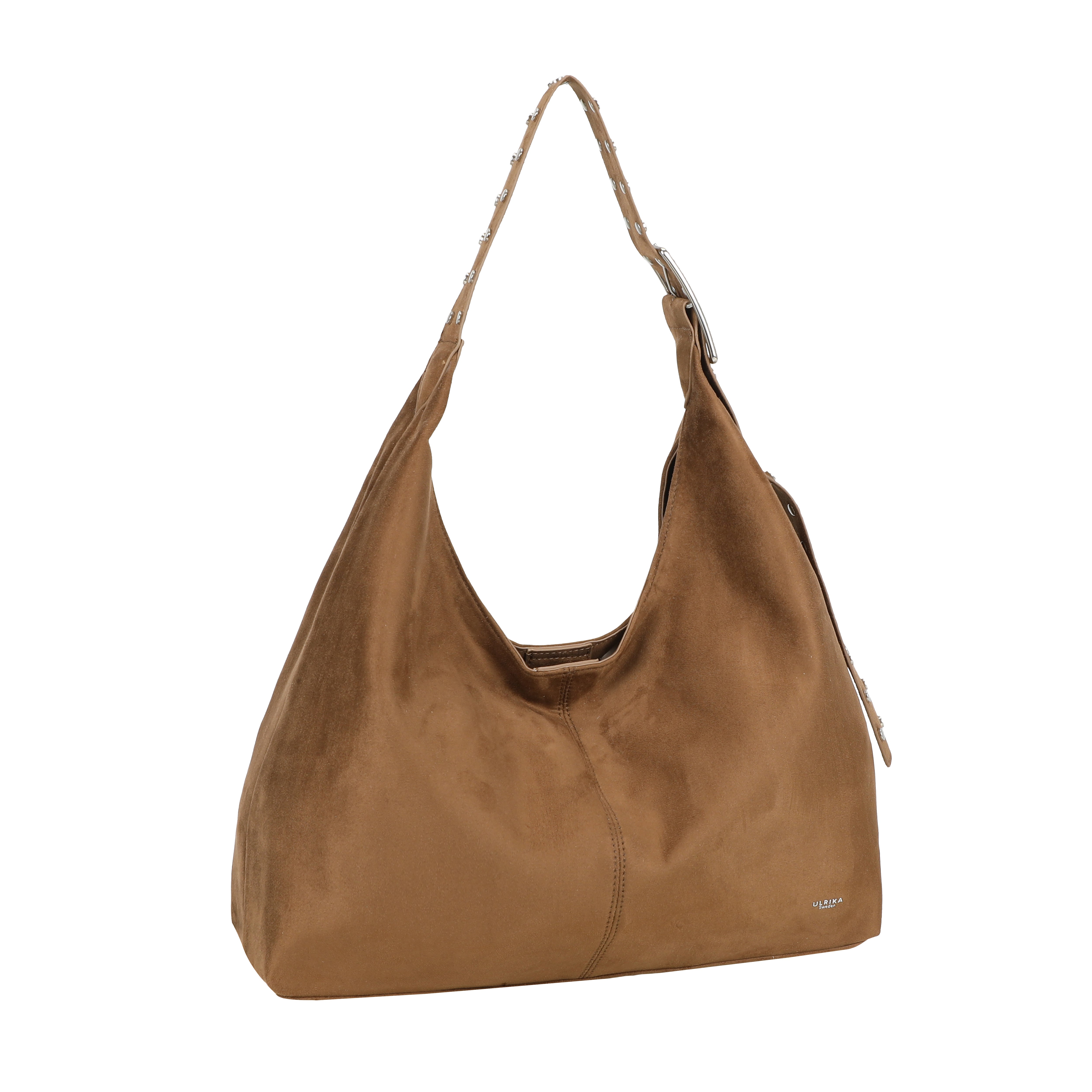 Ulrika Design Handbag Suede stuts taupe