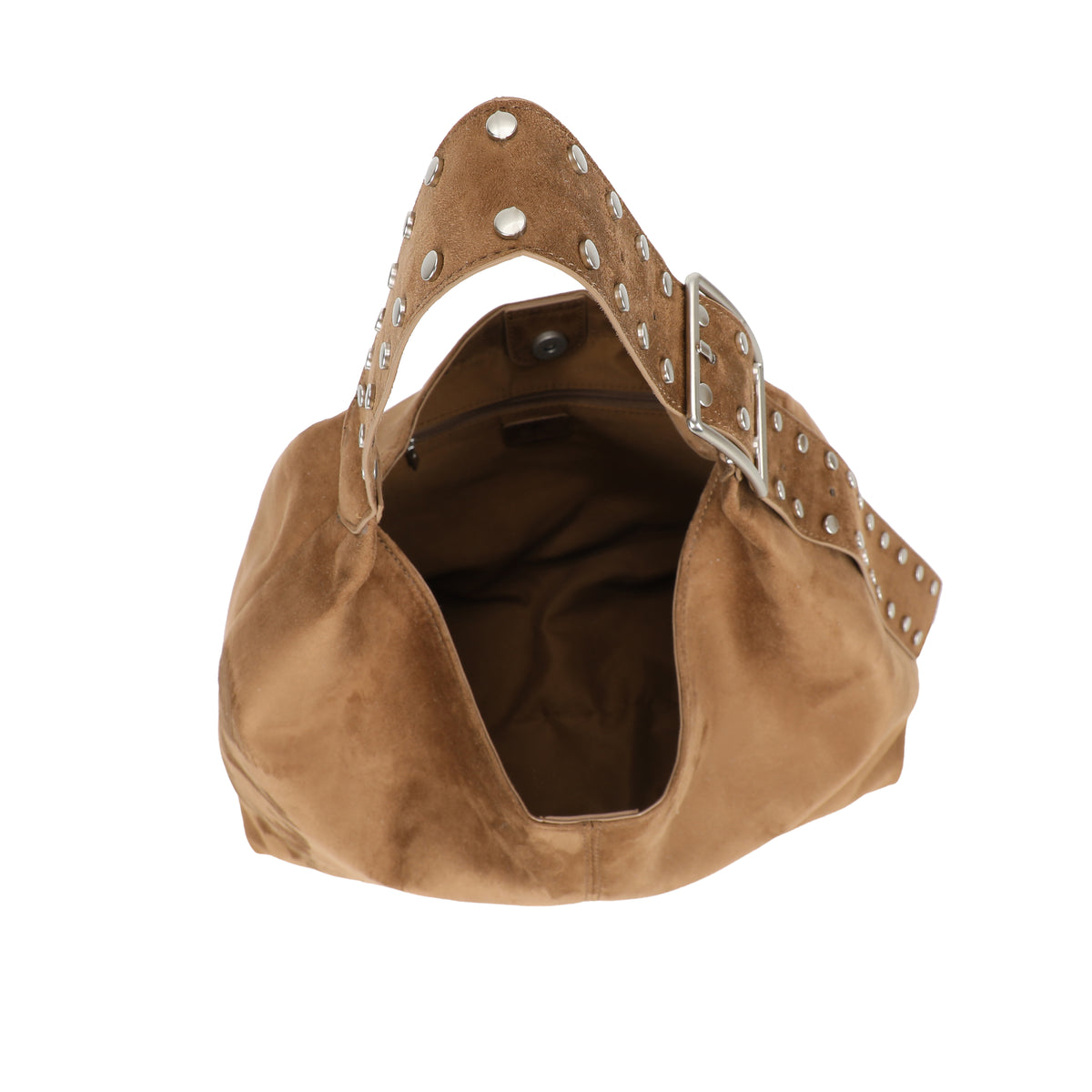 Ulrika Design Handbag Suede stuts taupe