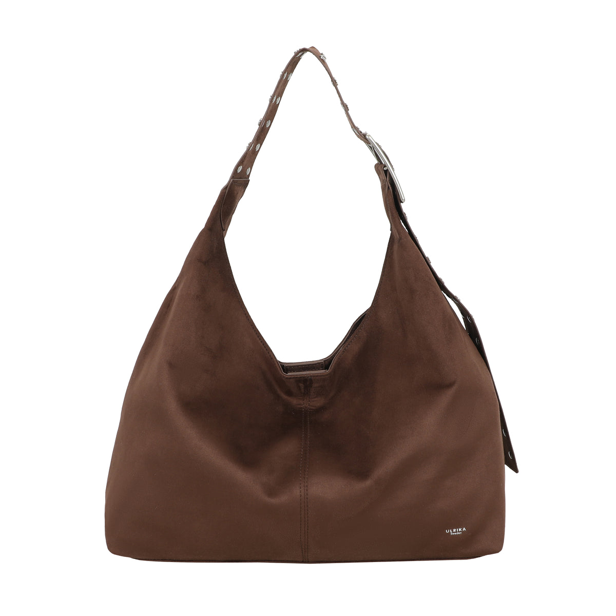 Ulrika Design Handbag Suede stuts brun