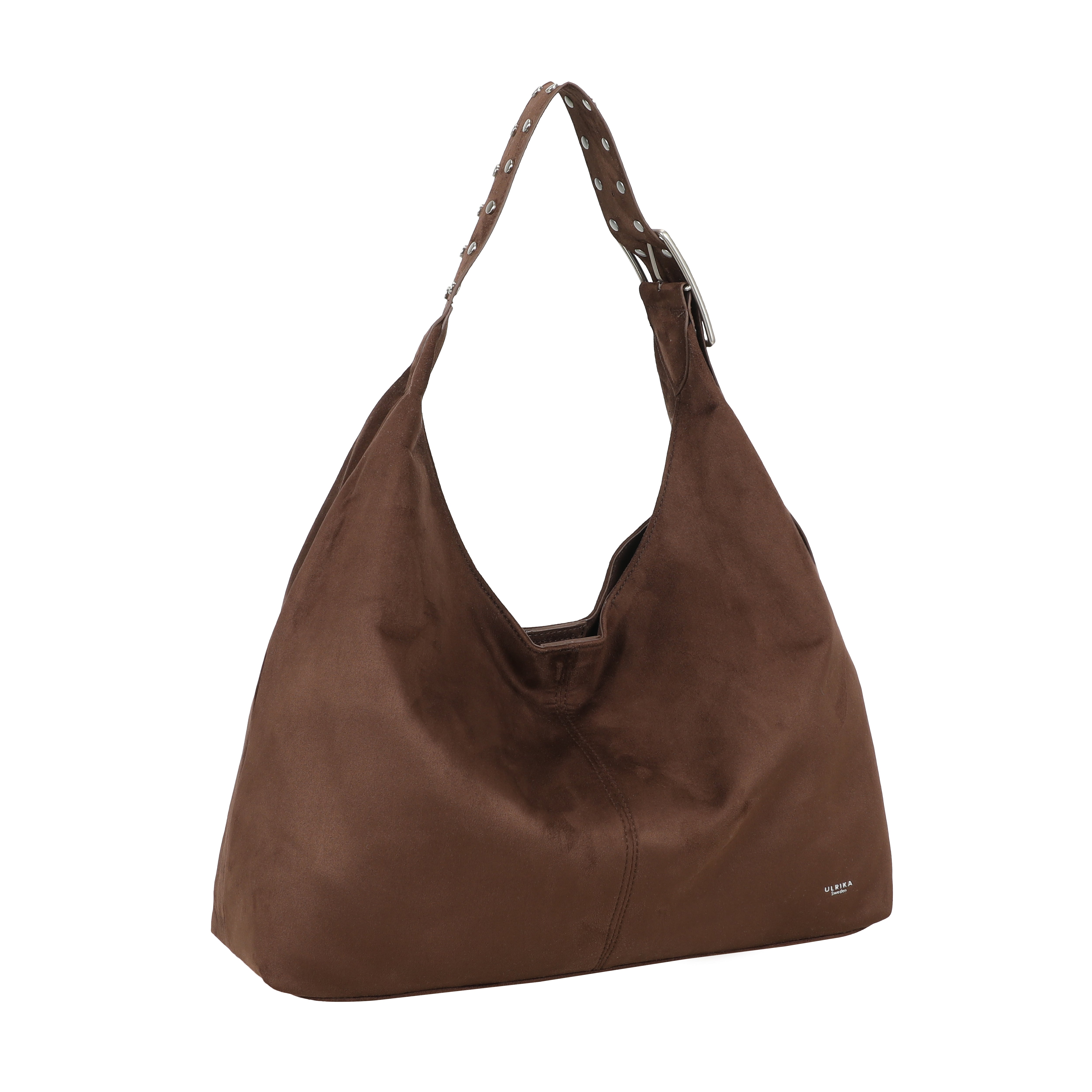 Ulrika Design Handbag Suede stuts brun
