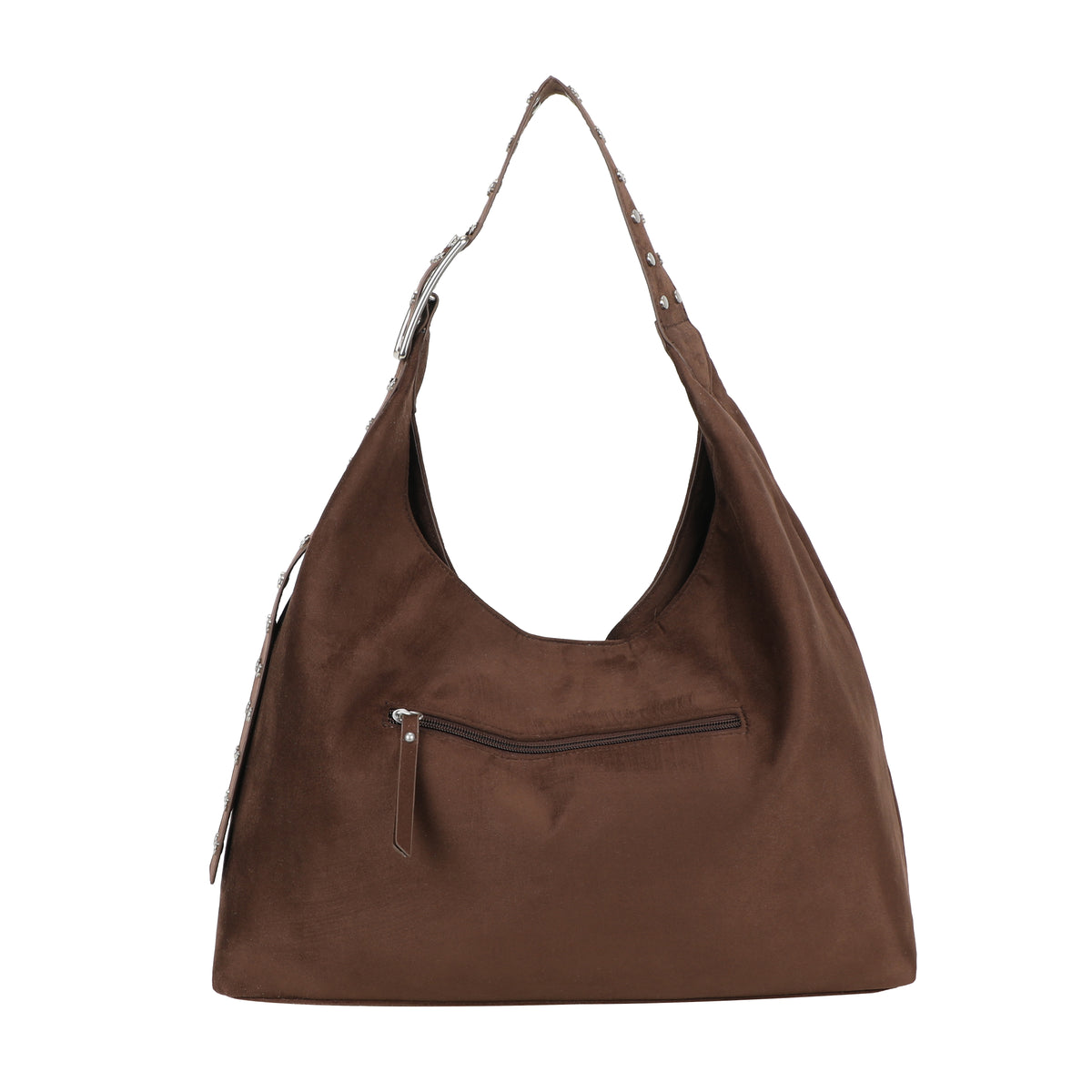 Ulrika Design Handbag Suede stuts brun