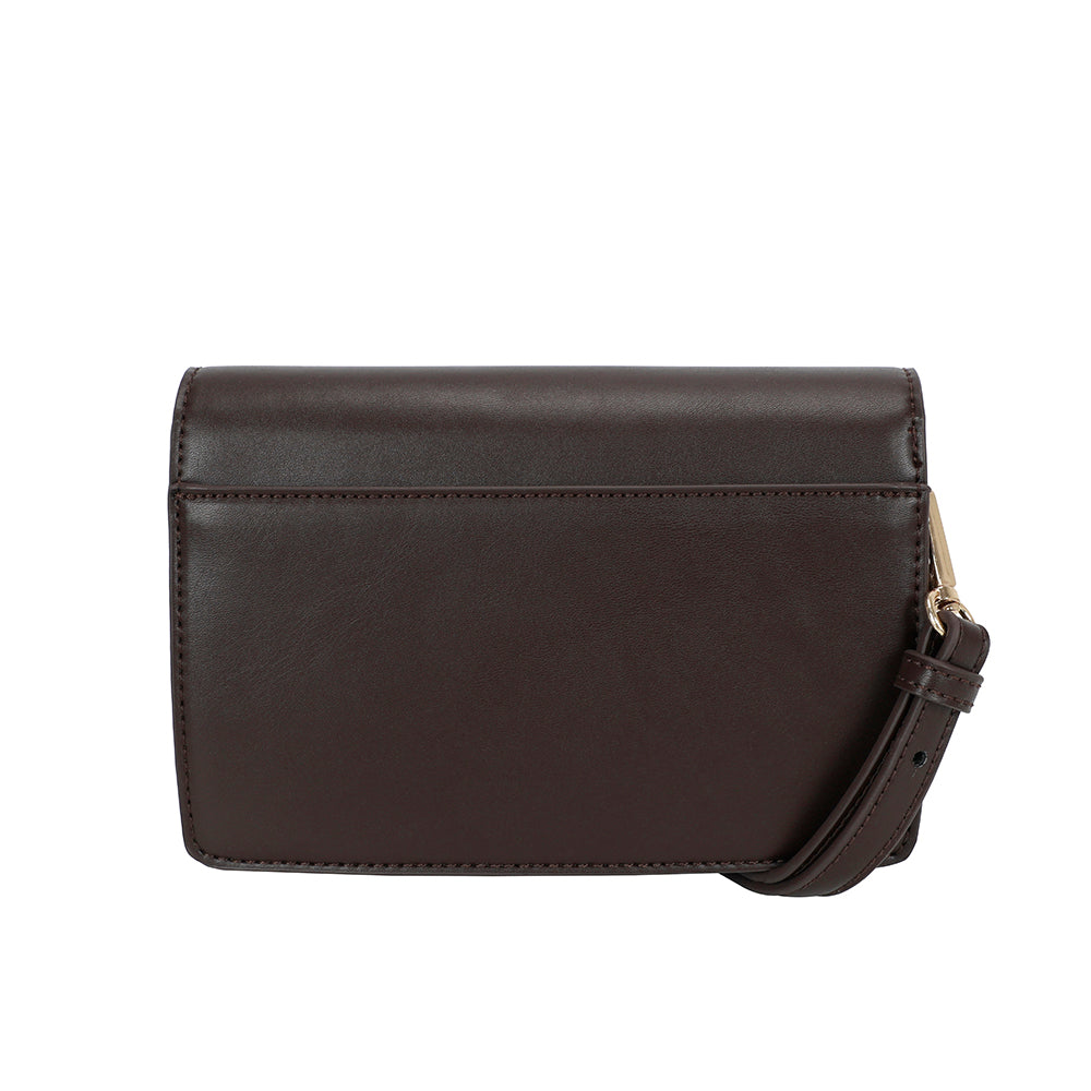 Ulrika Design Crossbody Zebra mörkbrun