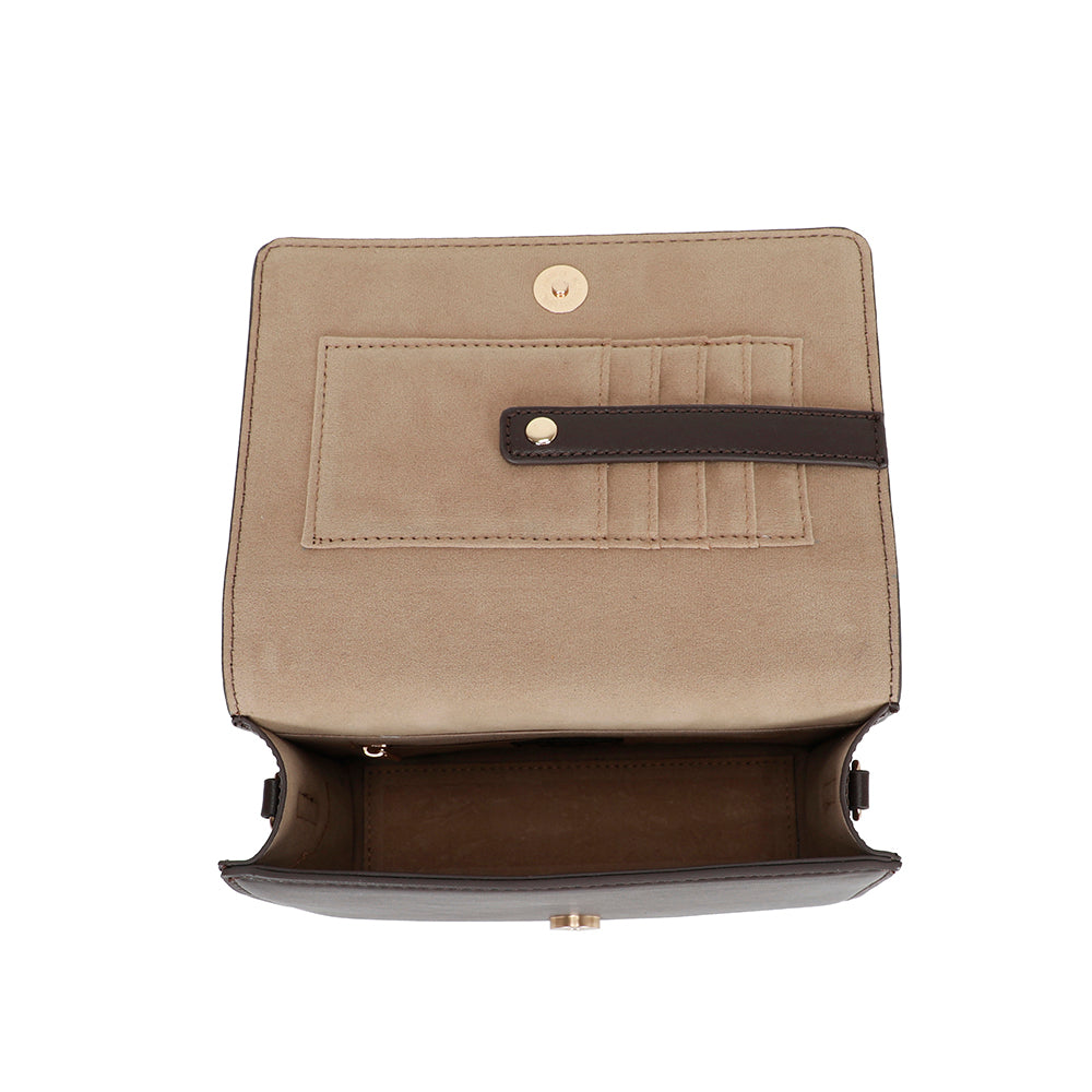 Ulrika Design Crossbody Zebra mörkbrun