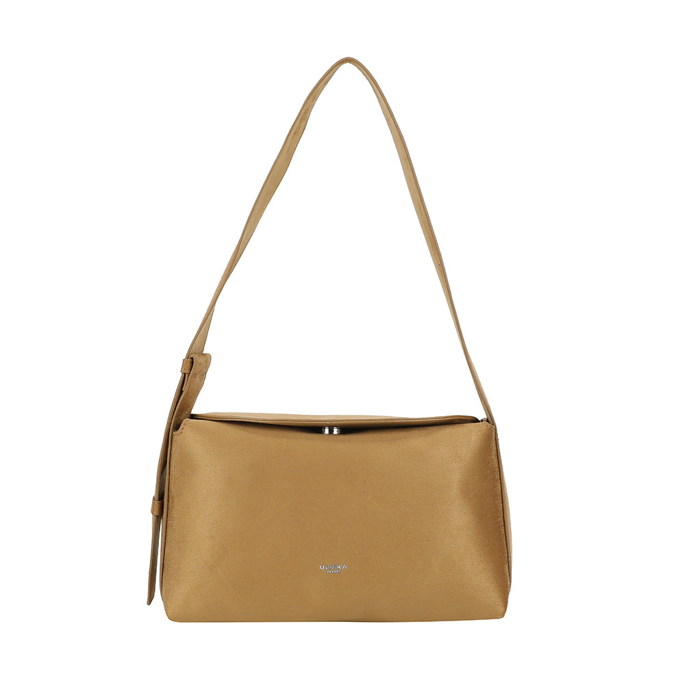Ulrika Design Axelväska Suede camel