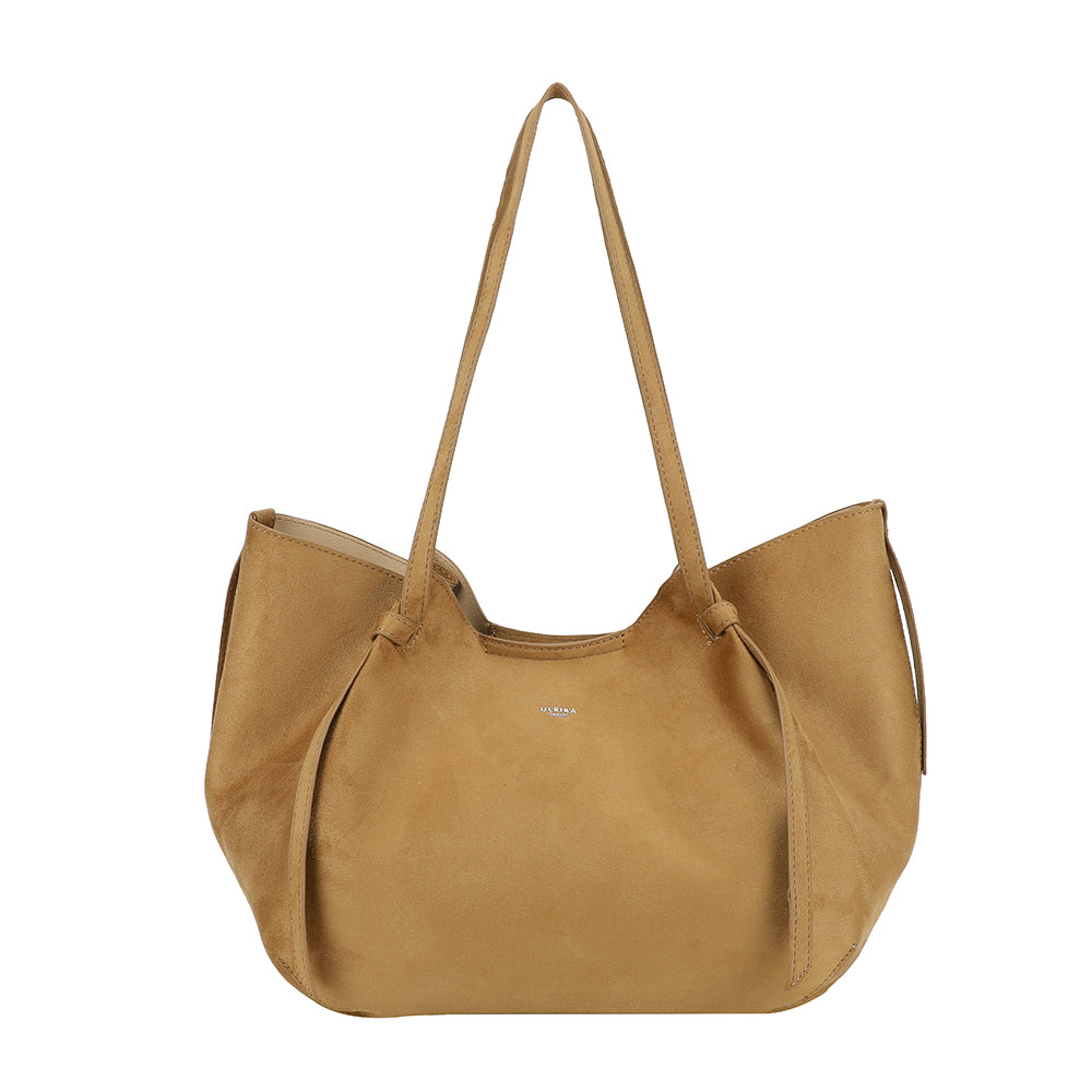 Ulrika Design Shopper Suede camel