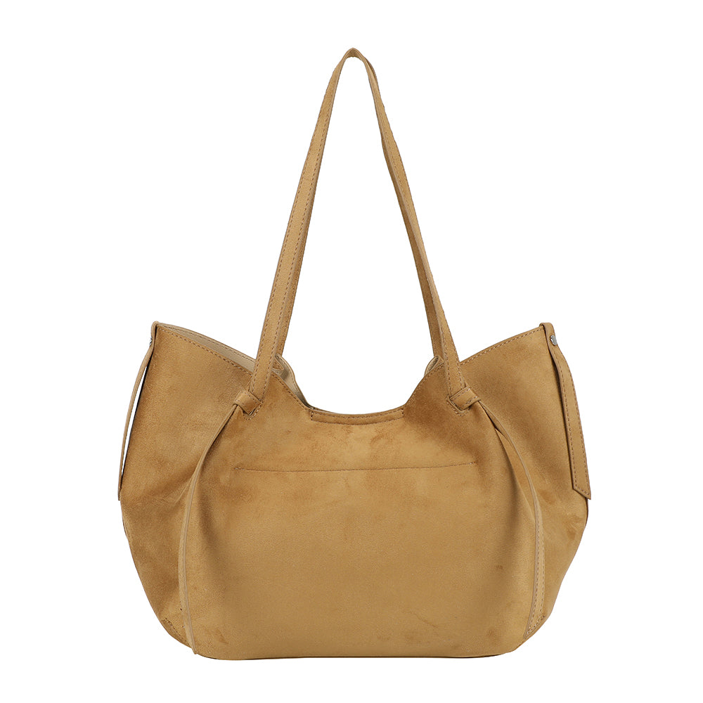 Ulrika Design Shopper Suede camel