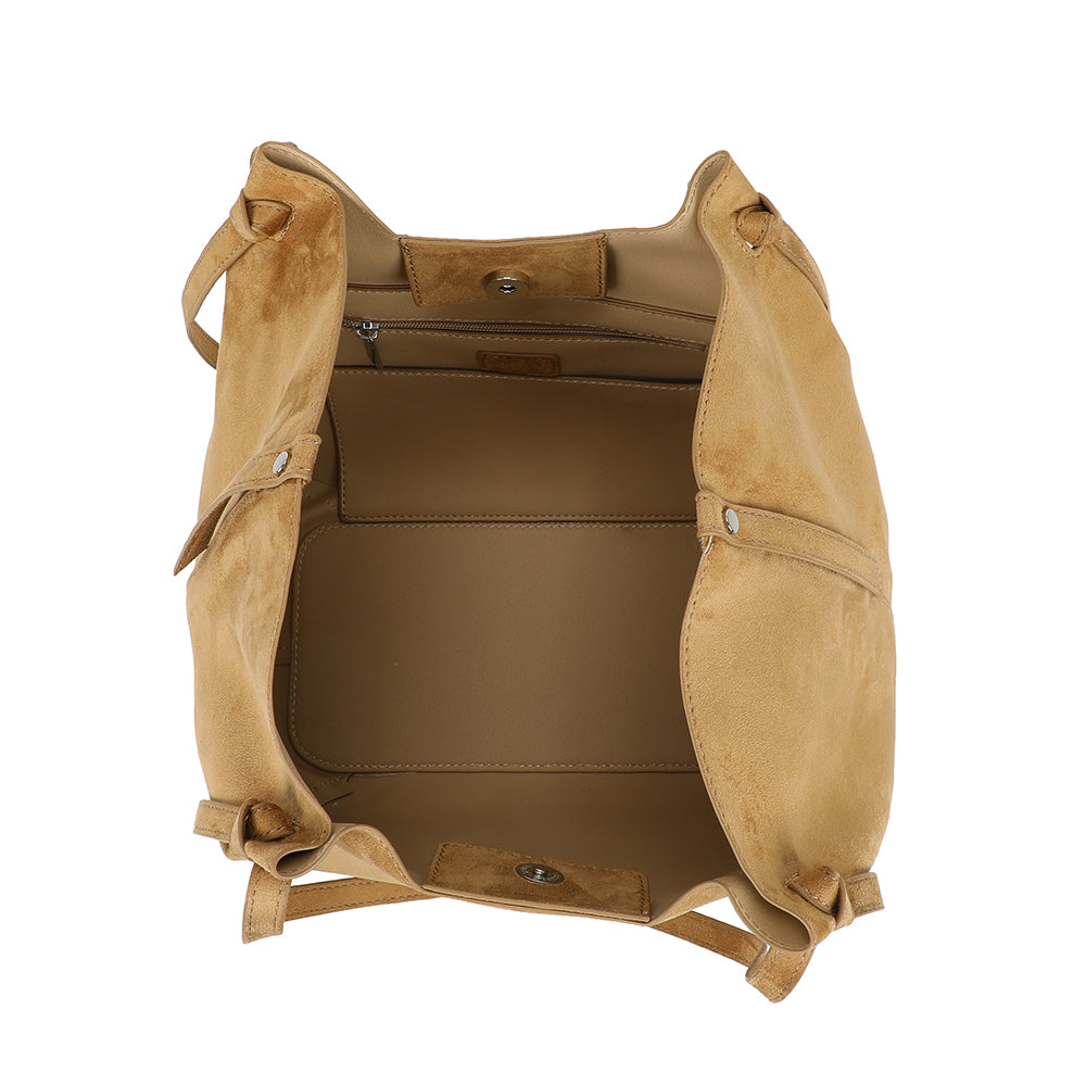Ulrika Design Shopper Suede camel