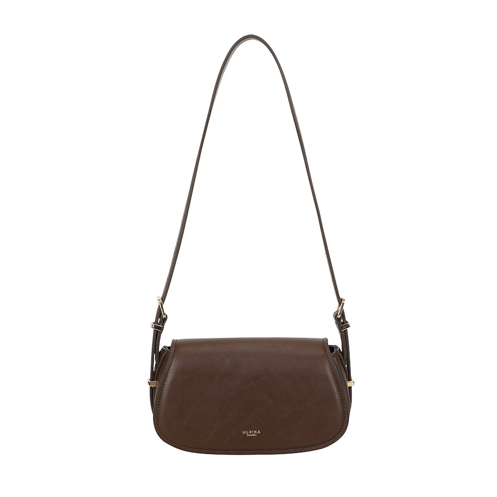 Ulrika Design Sadelväska Minimalism mörkbrun