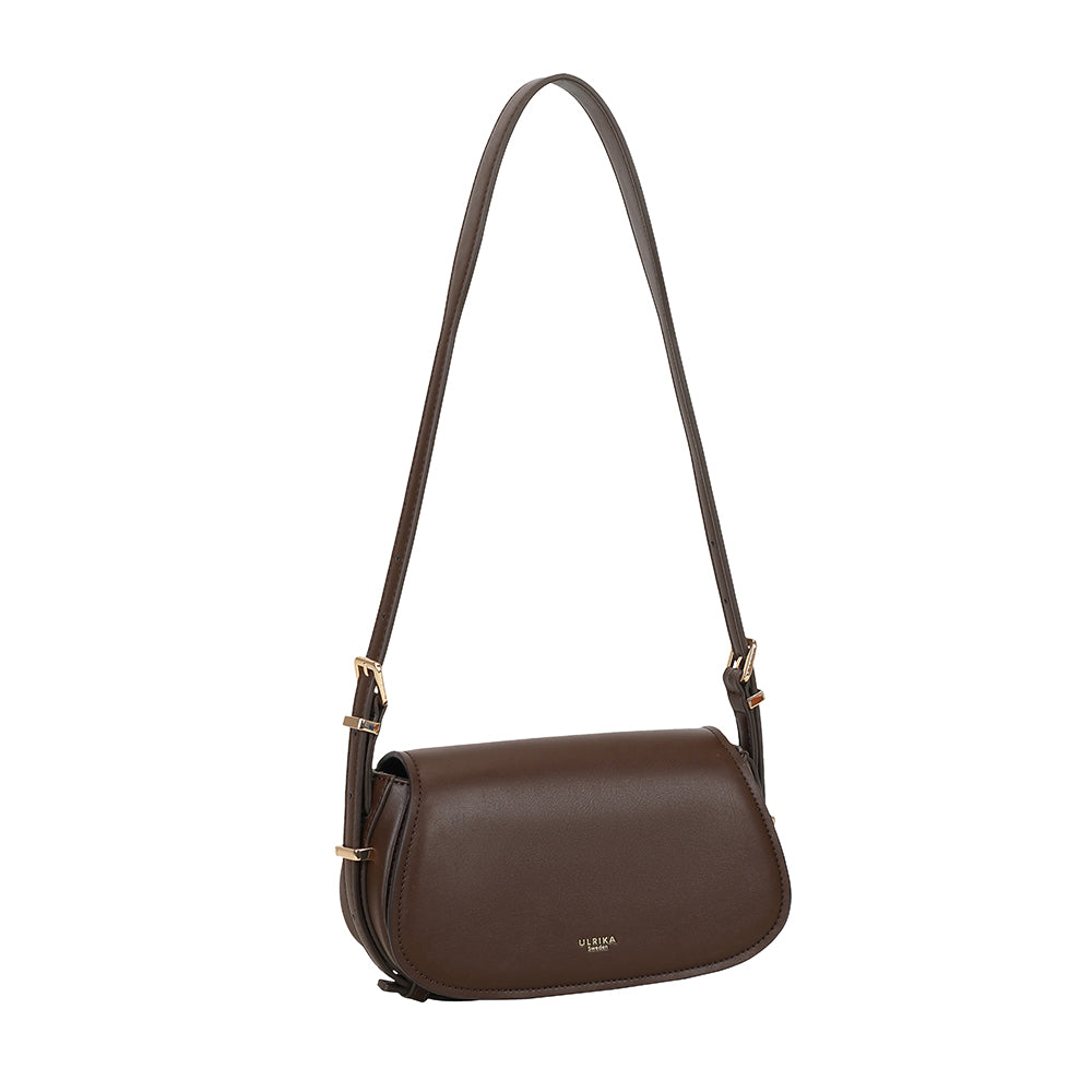 Ulrika Design Sadelväska Minimalism mörkbrun