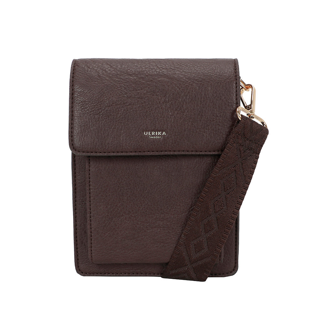 Ulrika Design Axelväska Pocket mörkbrun