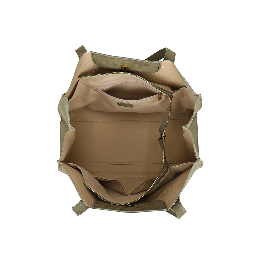 Ulrika Design Kasse Suede olive