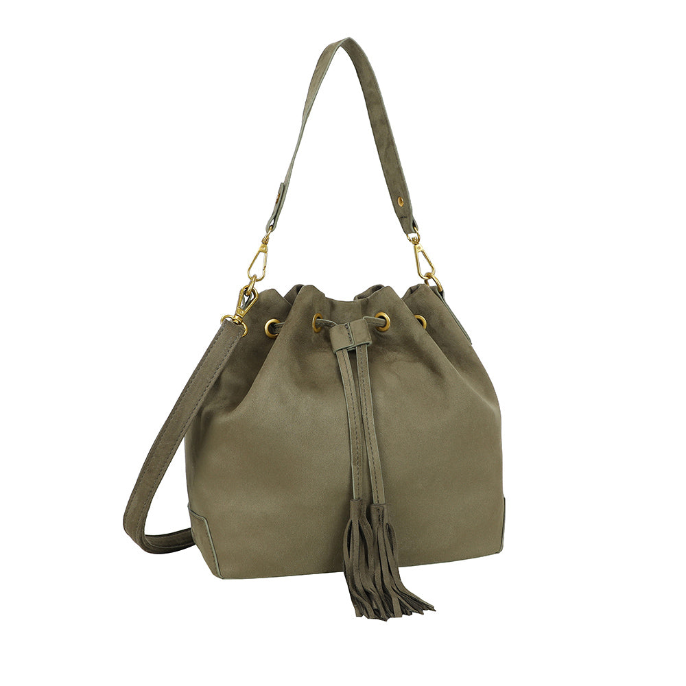 Ulrika Design Hinkväska Suede olive