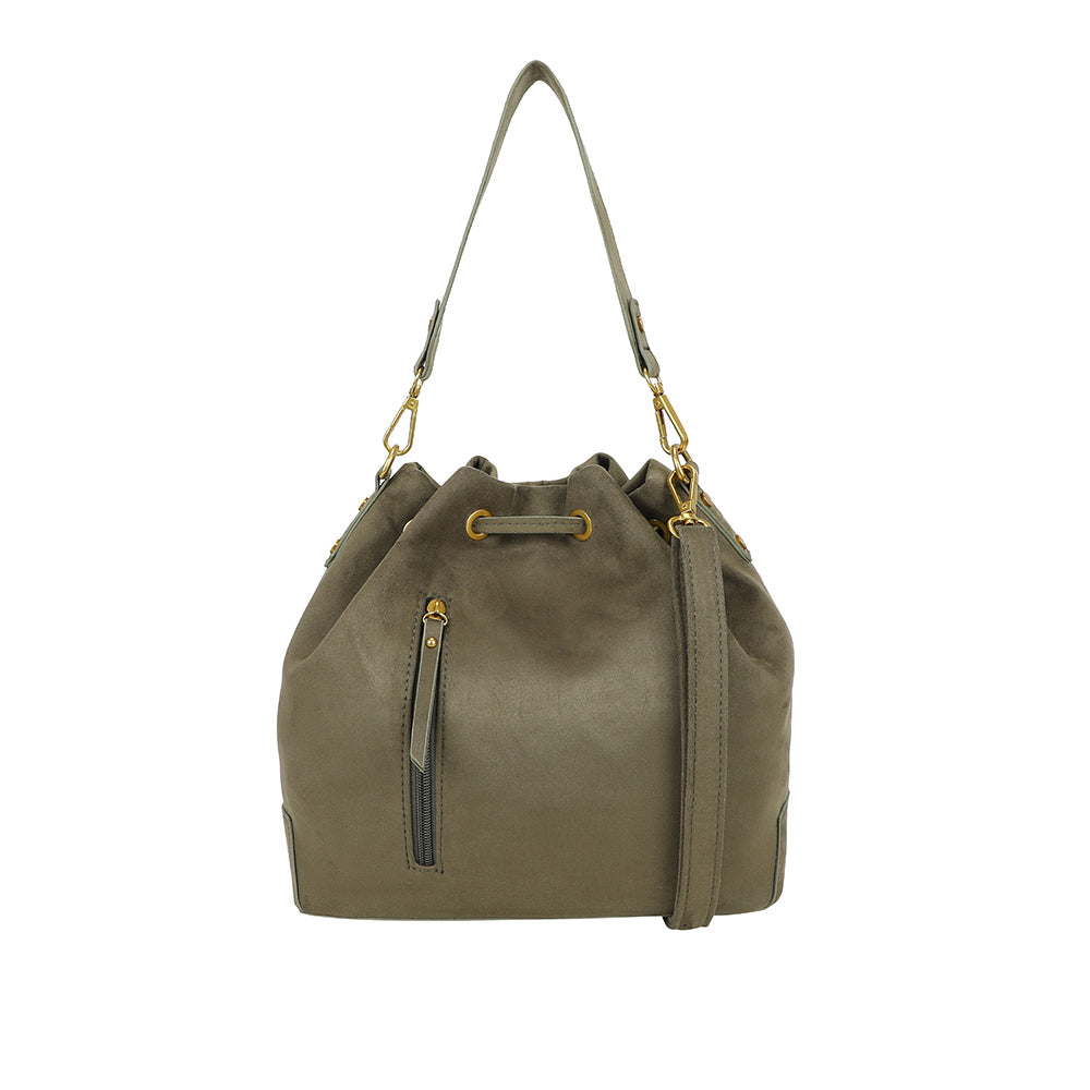 Ulrika Design Hinkväska Suede olive