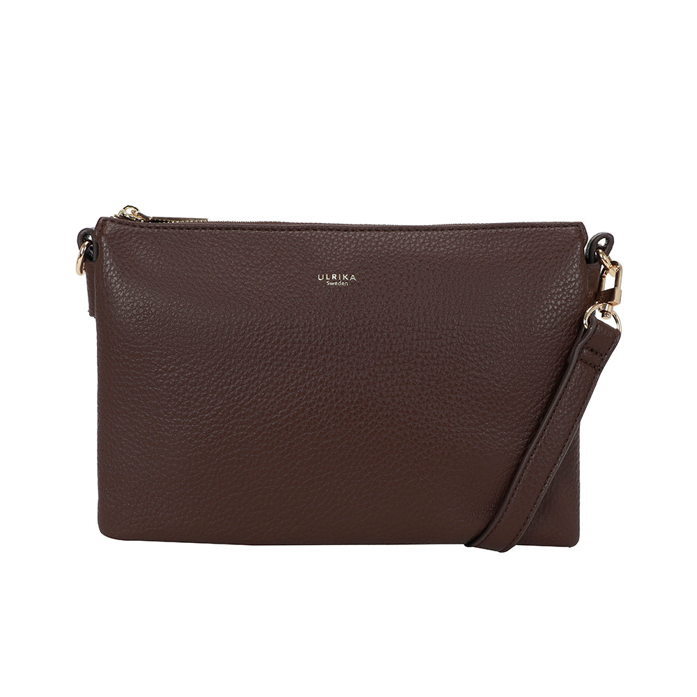 Ulrika Design Crossbodybag Dollar mörkbrun
