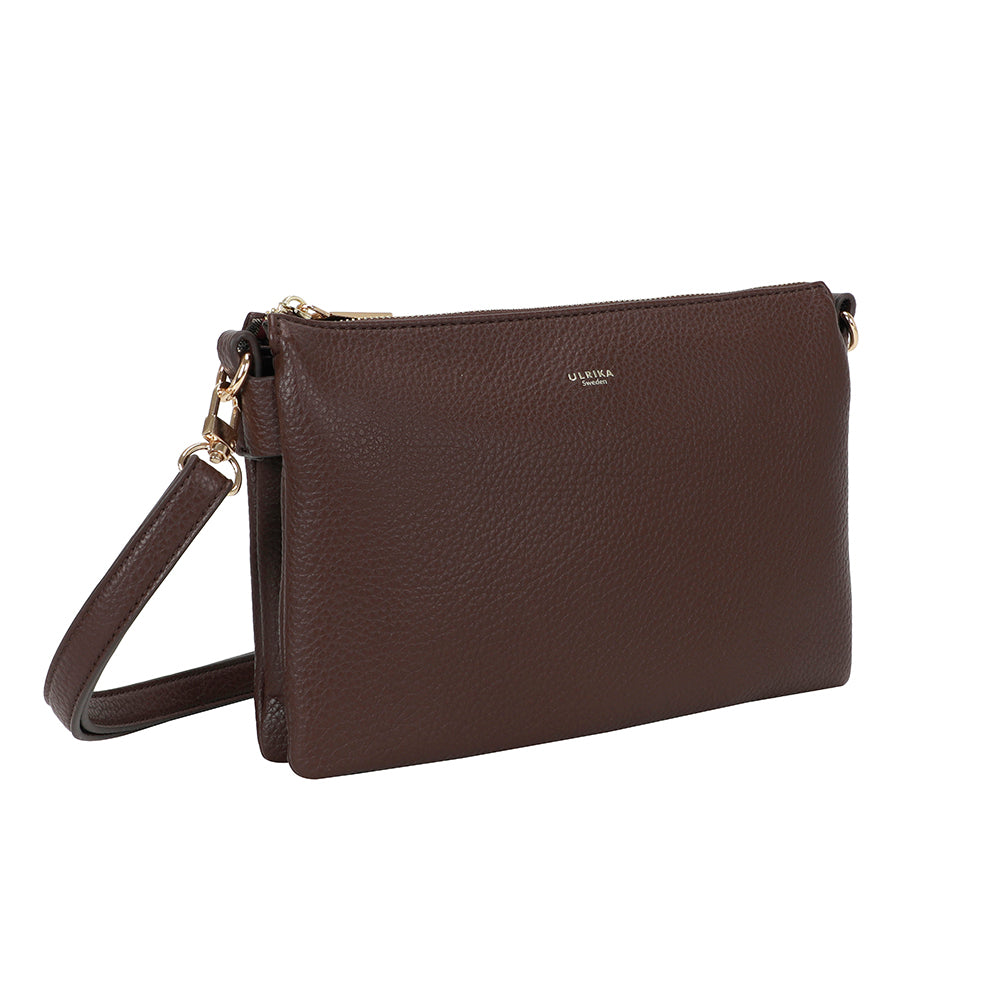 Ulrika Design Crossbodybag Dollar mörkbrun