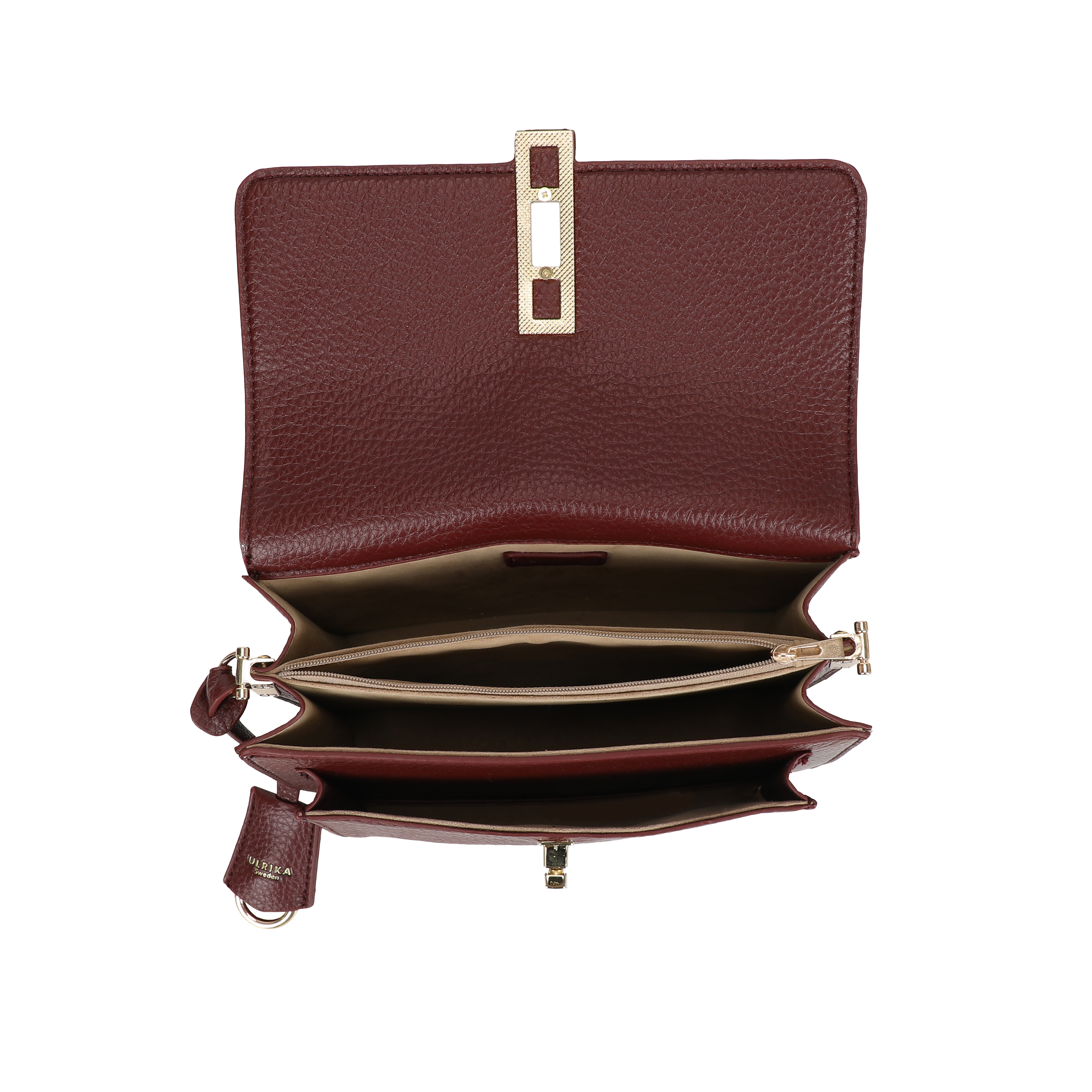 Ulrika Design Boxväska Paris burgundy