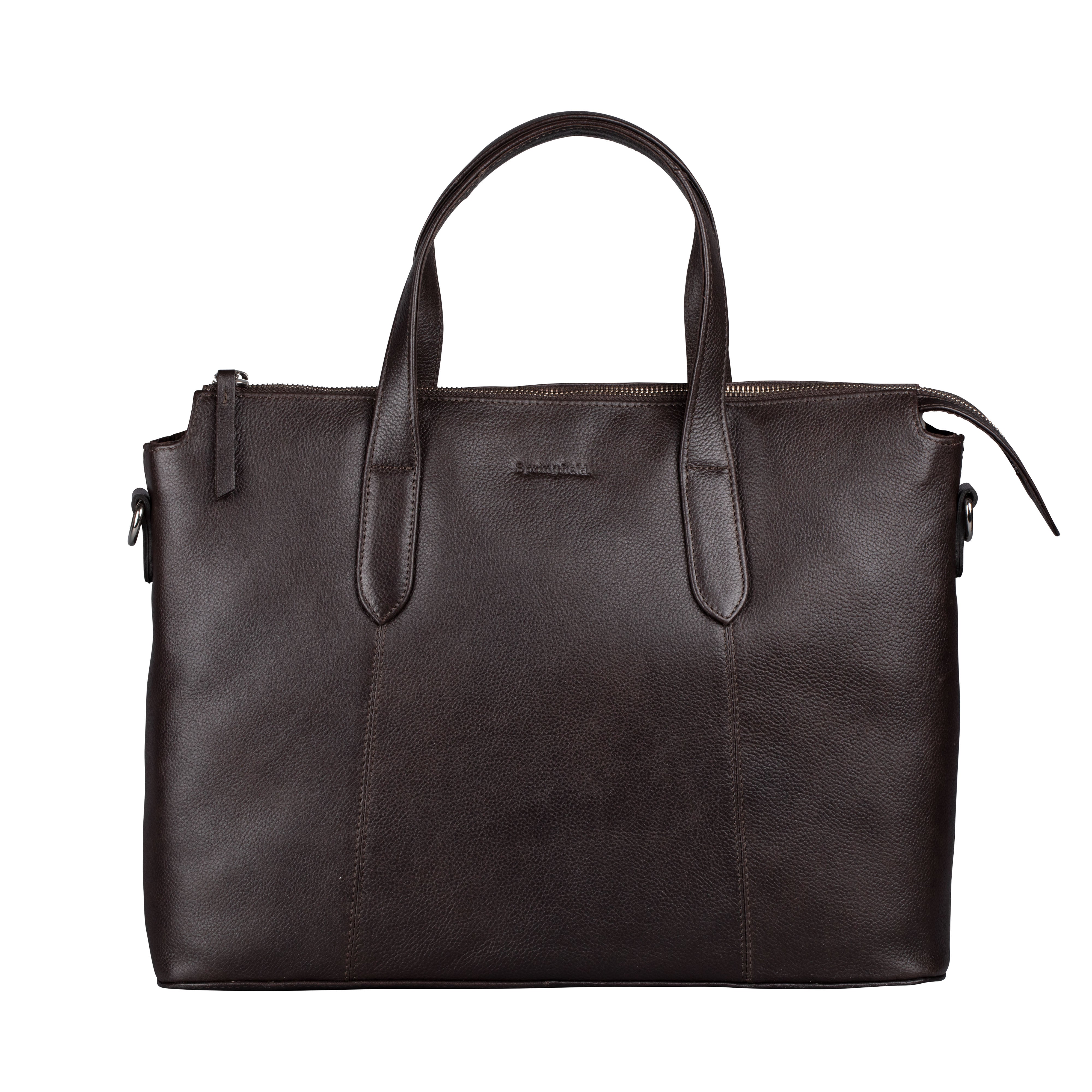 Springfield Handväska mörkbrun