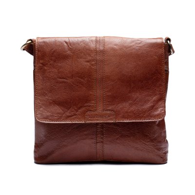 Springfield Flapbag skinn cognac