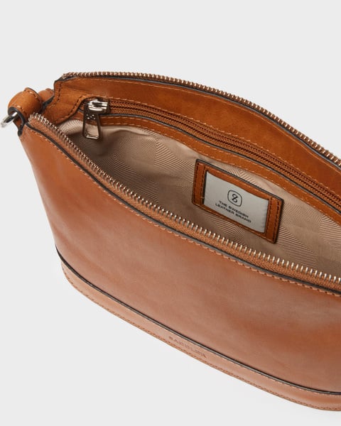 Saddler Axelväska Emali midbrown
