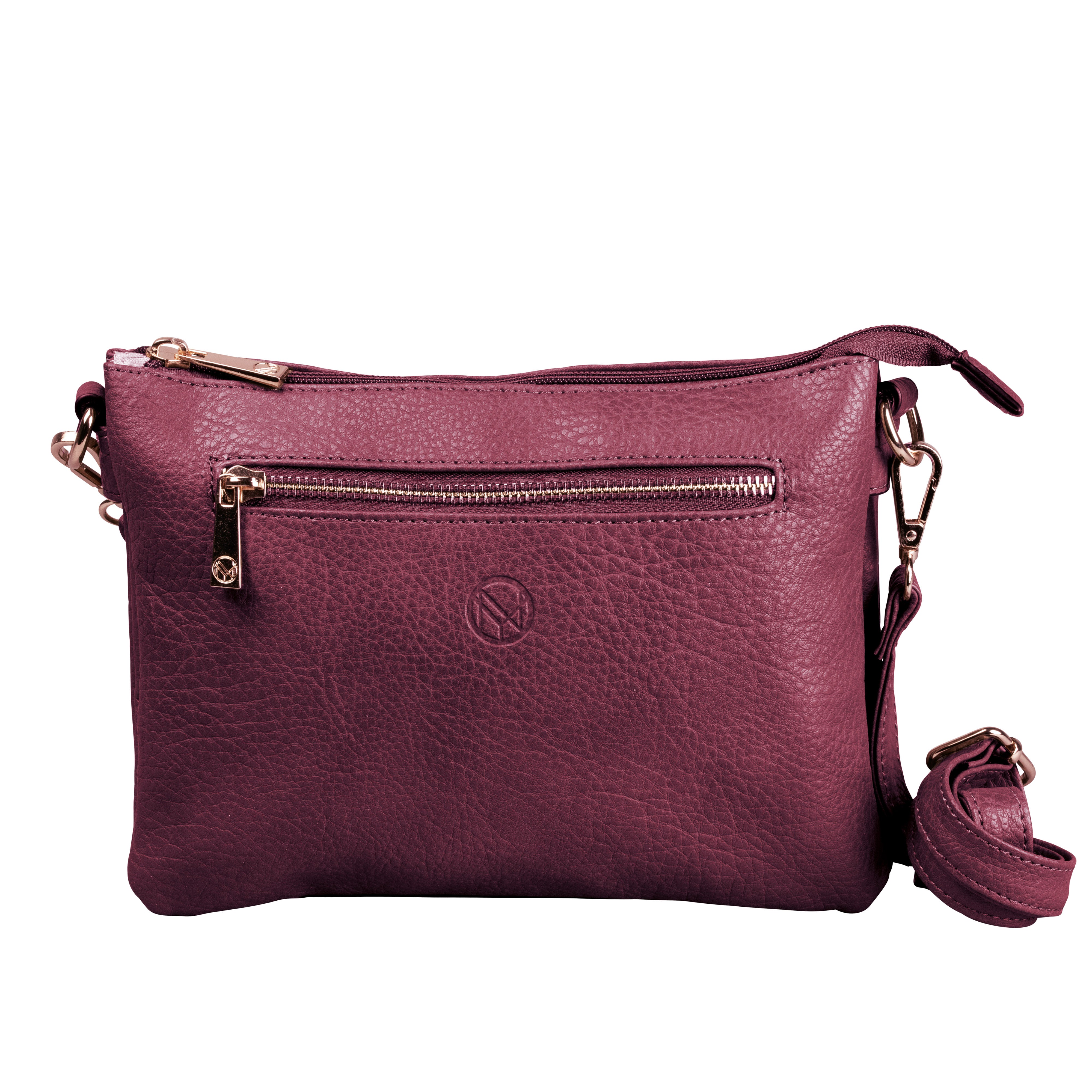NYPD Clutch/axelväska vinröd